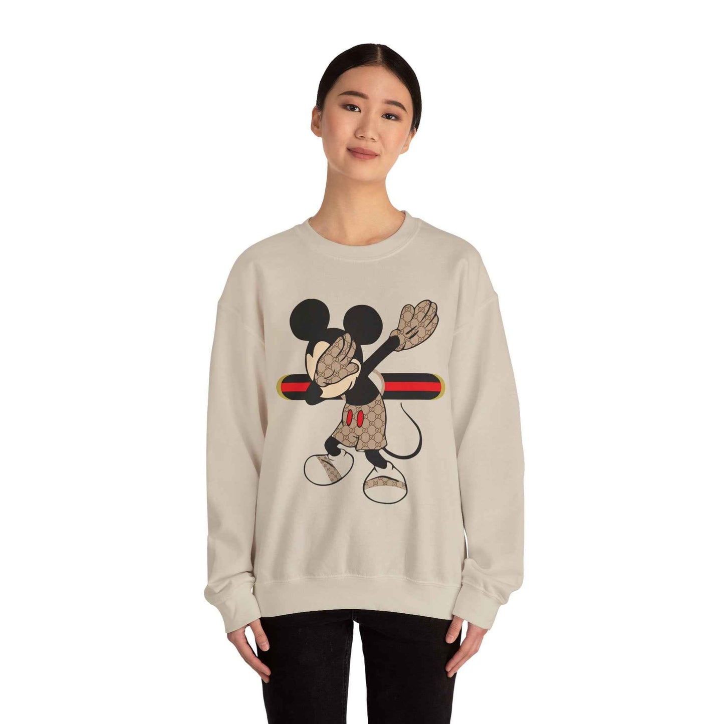 Mickey Mouse Graphic Crewneck Sweatshirt, Unisex Warm Casual Wear, Perfect for Disney Fans, Gift for Birthdays, Cozy Lounge Top