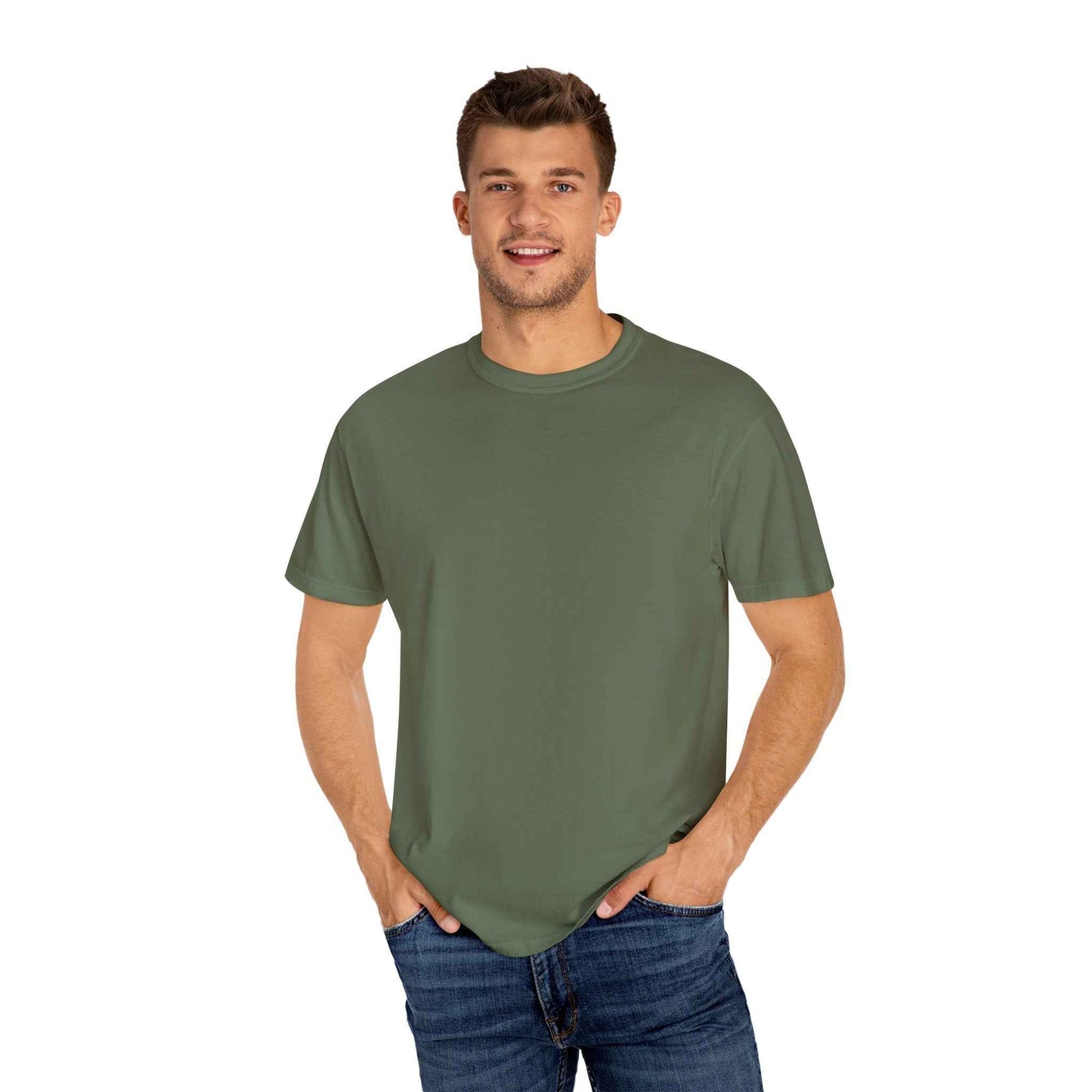 Artistic Garment-Dyed T-Shirt, Unisex Graphic Tee, Unique Casual Wear, Statement Top, Gift for Art Lovers, Everyday Comfort Tee
