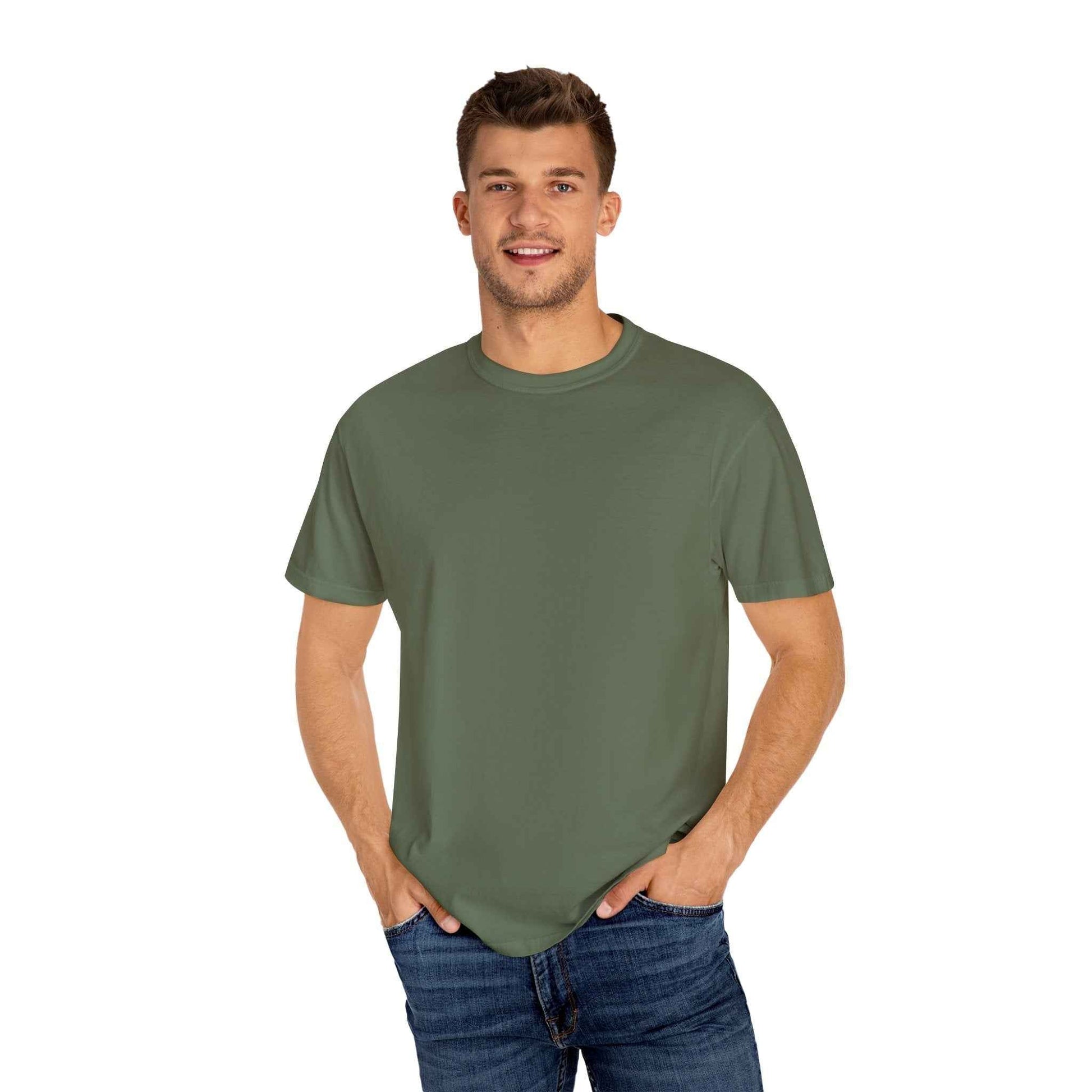 Artistic Garment-Dyed T-Shirt - Unique Casual Wear for Art Lovers, Perfect Everyday Comfort Gift - Maklenn