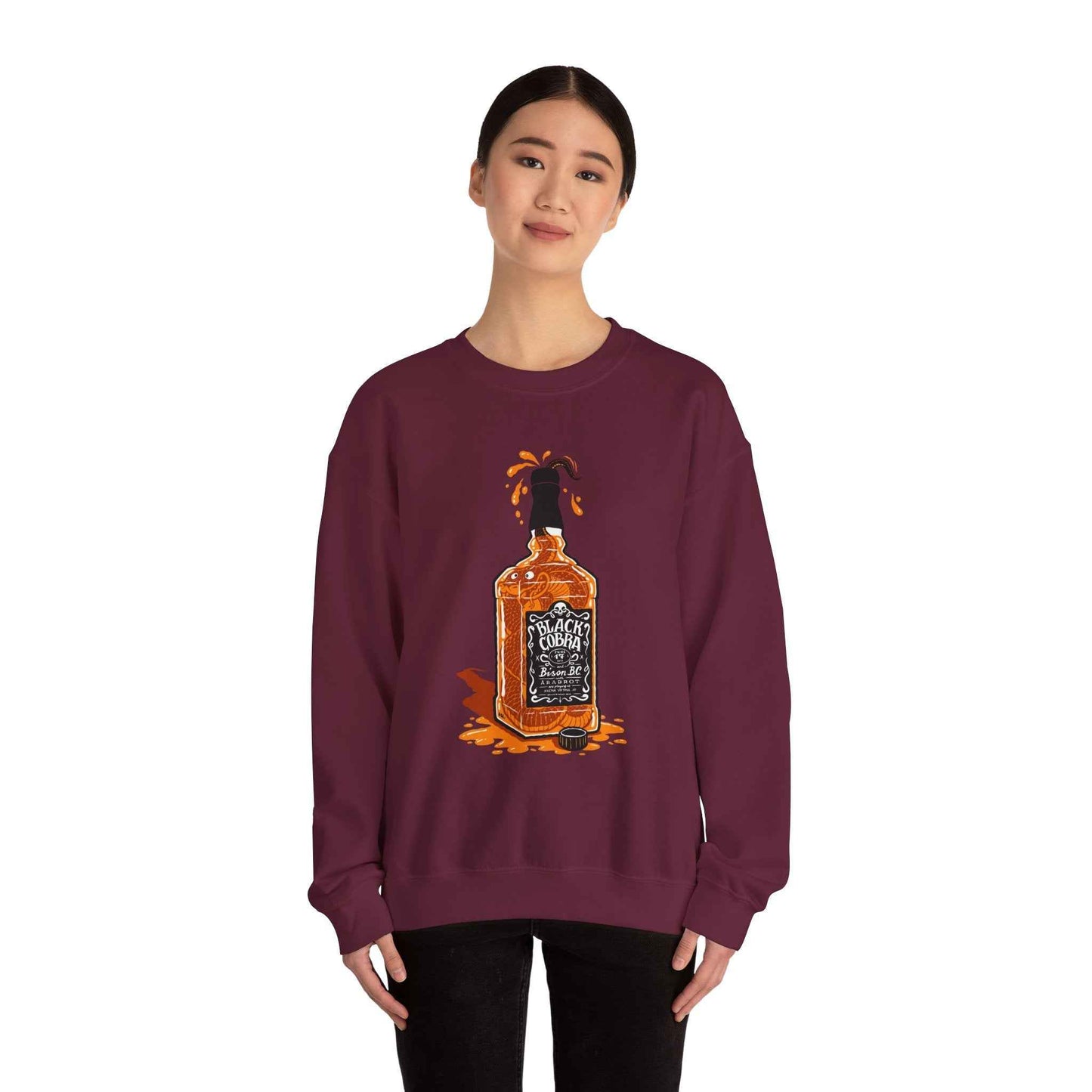 Whiskey Splash Sweatshirt, Cozy Unisex Sweatshirt, Casual Fall Fashion, Perfect Gift for Whiskey Lovers, Comfortable Crewneck