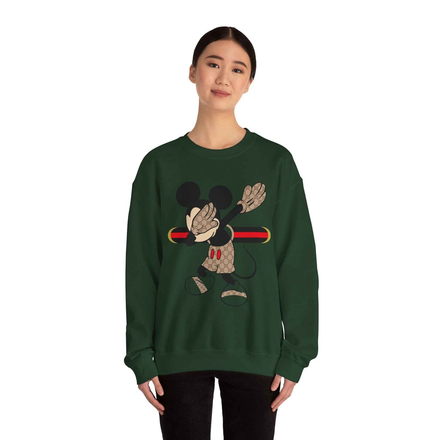 Mickey Mouse Graphic Crewneck Sweatshirt, Unisex Warm Casual Wear, Perfect for Disney Fans, Gift for Birthdays, Cozy Lounge Top
