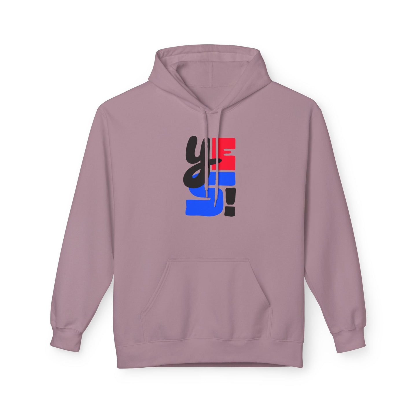 Fleece Hoodie with Bold Graphic Design, Comfortable Casual Wear for Everyday, Perfect for Holidays, Gifts for Friends, Layering Piece - Maklenn