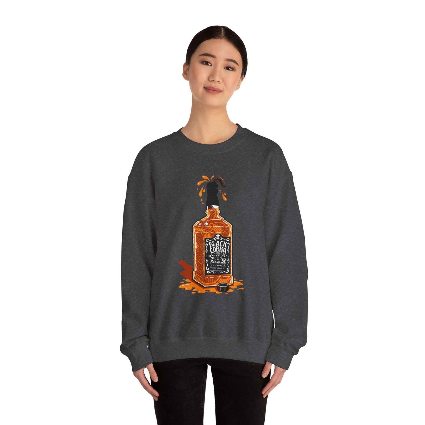 Whiskey Splash Sweatshirt, Cozy Unisex Sweatshirt, Casual Fall Fashion, Perfect Gift for Whiskey Lovers, Comfortable Crewneck