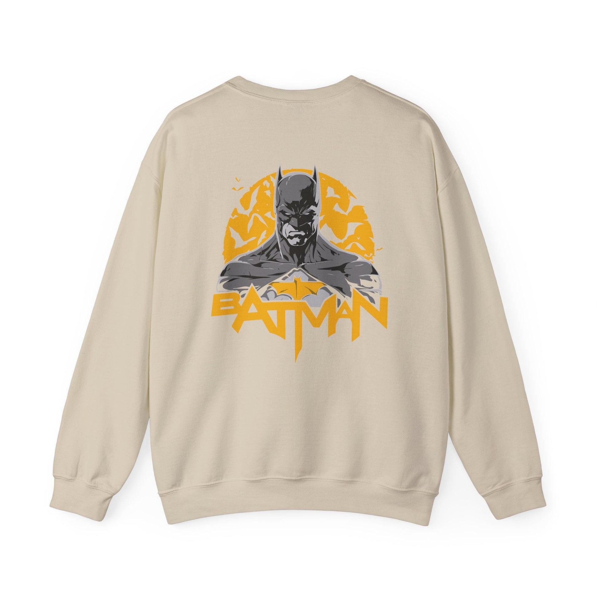 Batman Graphic Unisex Sweatshirt, Cozy Bat Symbol Sweater for Fans, Gift for Comics Lovers, Casual Wear, Birthday Gift, Halloween Apparel - Maklenn