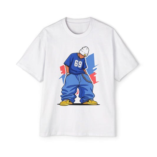 Stylish Urban Graphic Tee for Men | Casual Streetwear, Oversized T-Shirt, Hip Hop Fashion, Everyday Wear, Gift for Trendsetters - Maklenn