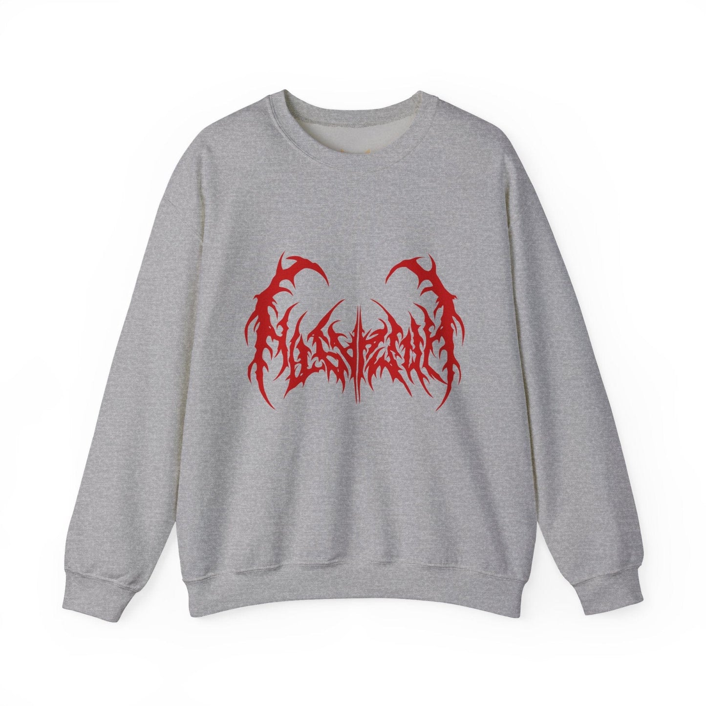 Gothic Graphic Sweatshirt, Trendy Unisex Crewneck, Perfect for Concerts, Casual Outings, Gift for Music Lovers, Halloween Apparel - Maklenn