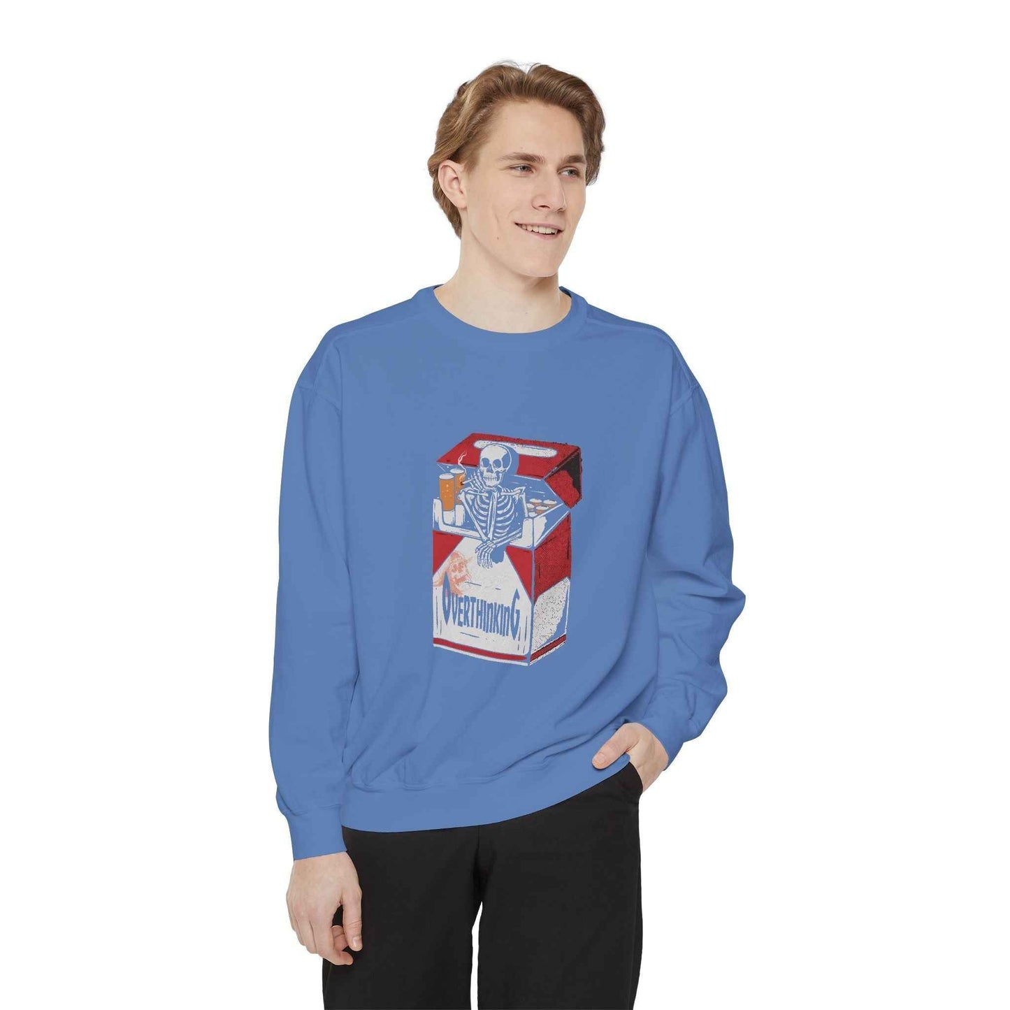 Skeleton Milk Carton Sweatshirt, Unisex Sweatshirt, Halloween Apparel, Funny Sweatshirt, Casual Fashion
