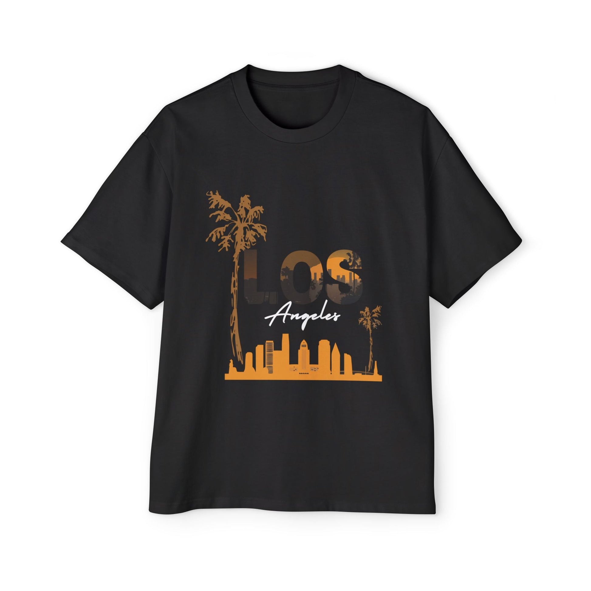 LA Oversized Tee - Casual Urban Wear, Gift for Him, Street Style, Summer Vibes, Travel Outfit, Comfortable Daily Wear - Maklenn