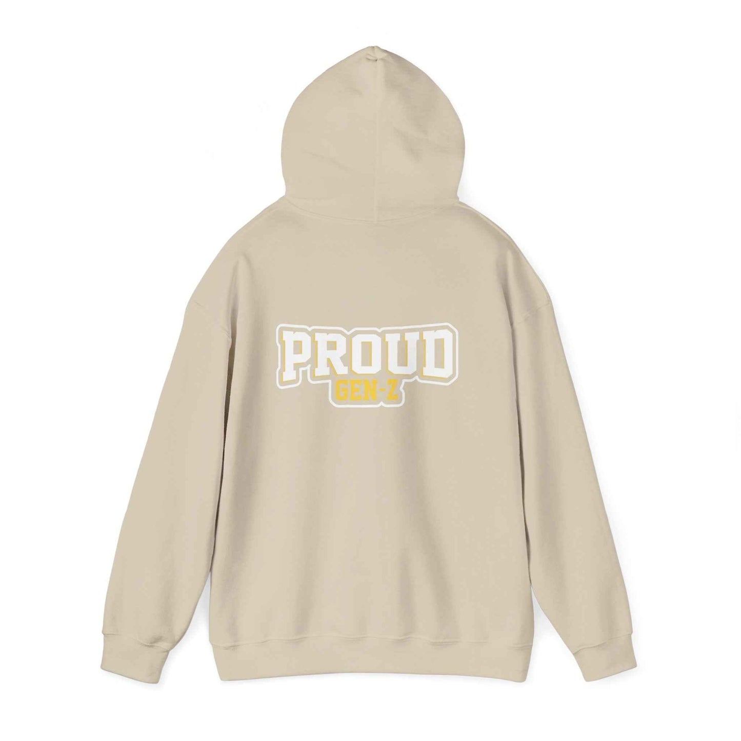 Proud Gen-Z Hoodie, Cozy Streetwear for Teens, Unisex Sweatshirt, Perfect Gift for Graduations, Everyday Casual Wear, Trendy Apparel