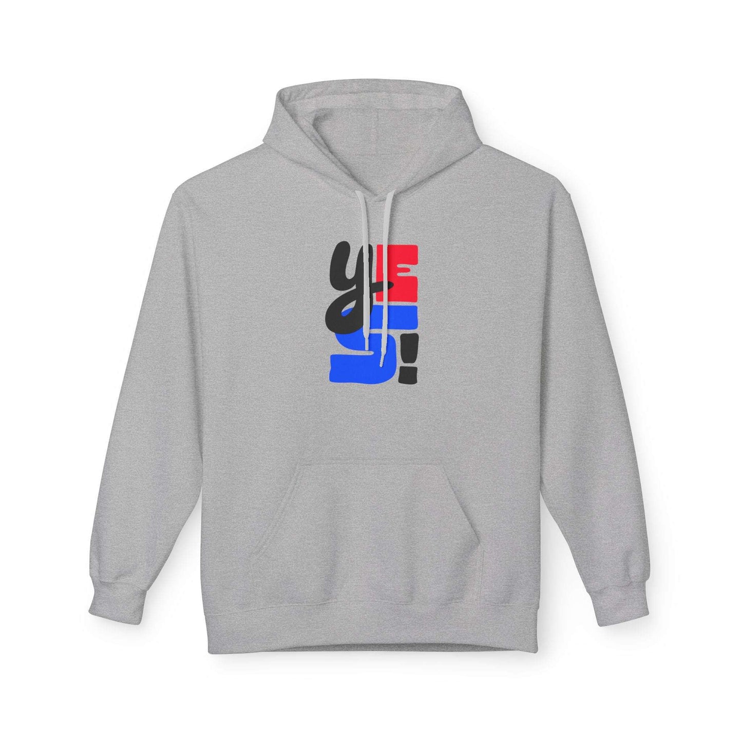 Fleece Hoodie with Bold Graphic Design, Comfortable Casual Wear for Everyday, Perfect for Holidays, Gifts for Friends, Layering Piece - Maklenn