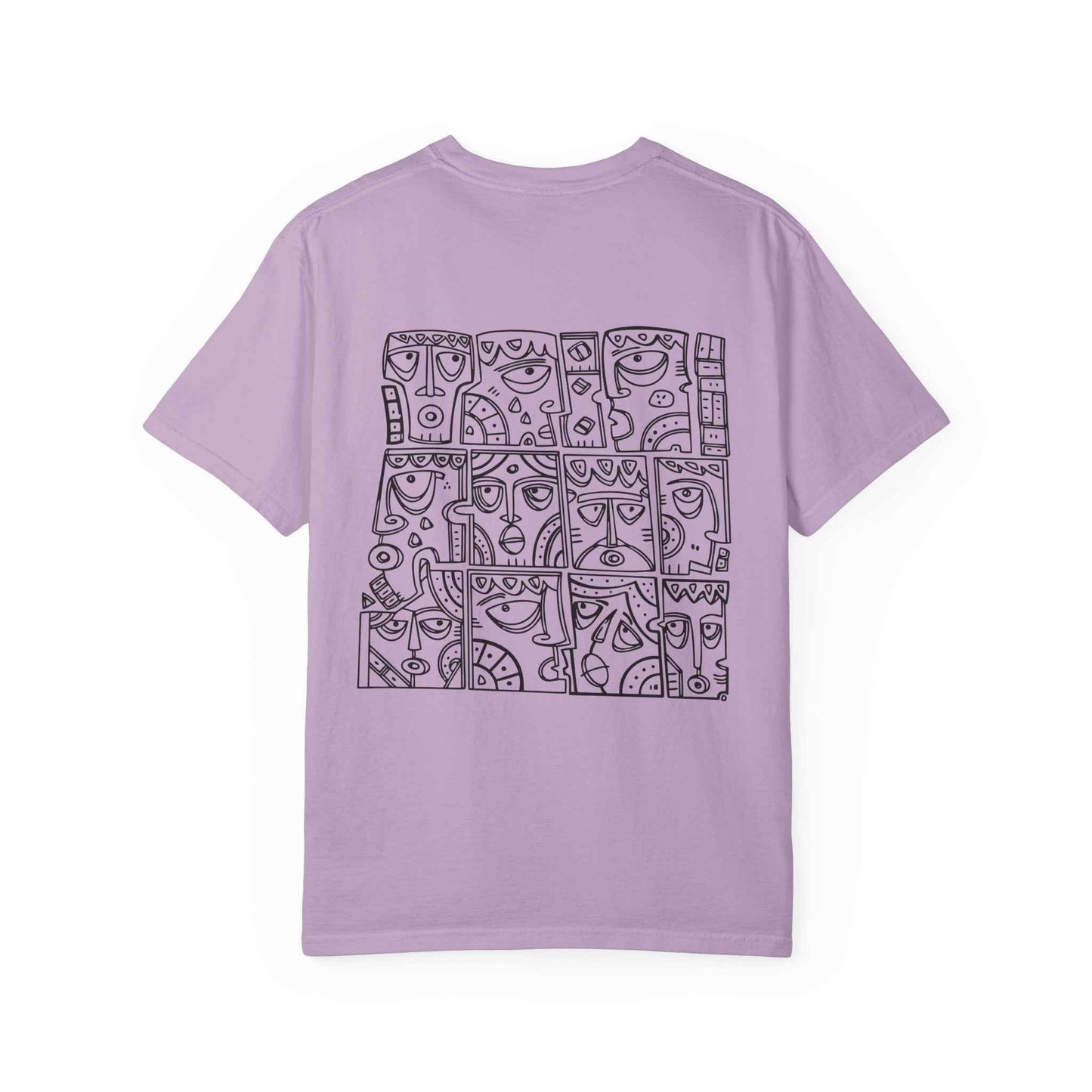 Artistic Garment-Dyed T-Shirt - Unique Casual Wear for Art Lovers, Perfect Everyday Comfort Gift - Maklenn