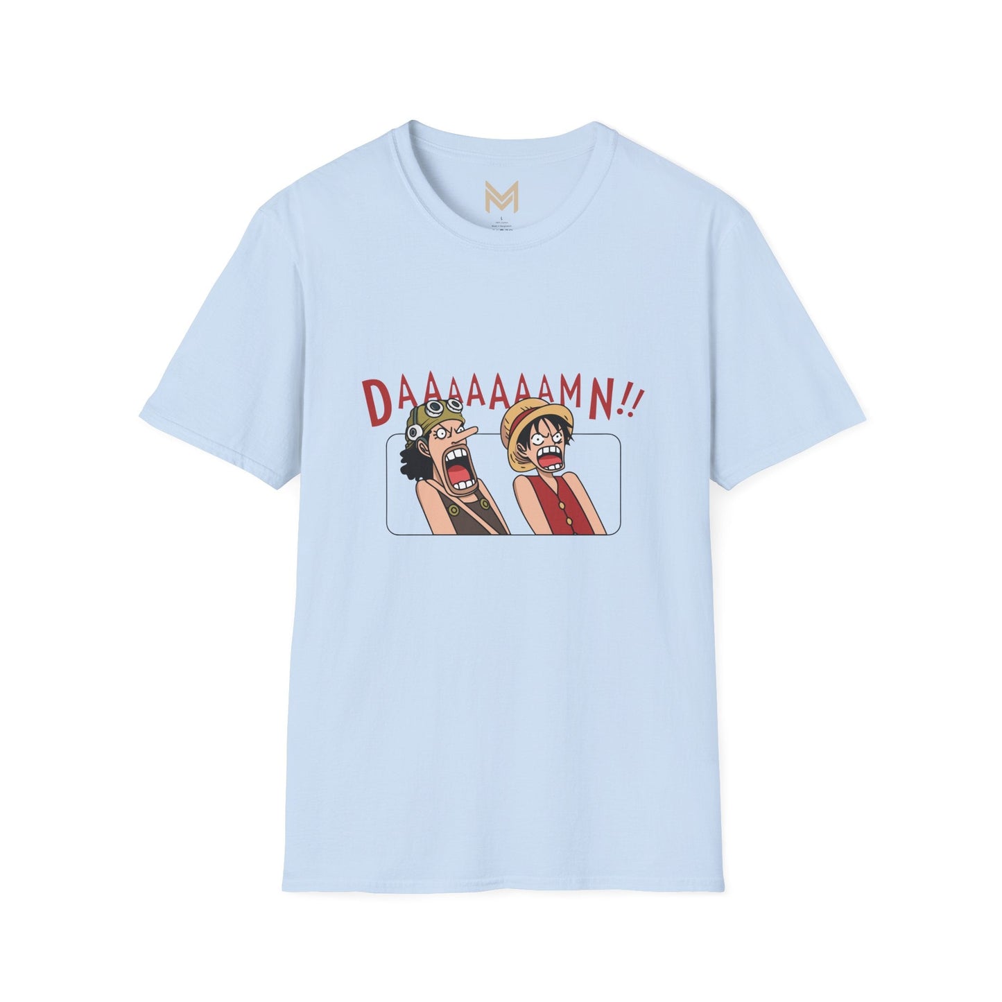 Funny Graphic Tee - DAAMMMN!! T-Shirt, Casual Wear, Gift for Friends, Anime Lovers, Birthday Gift, Everyday Humor - Maklenn