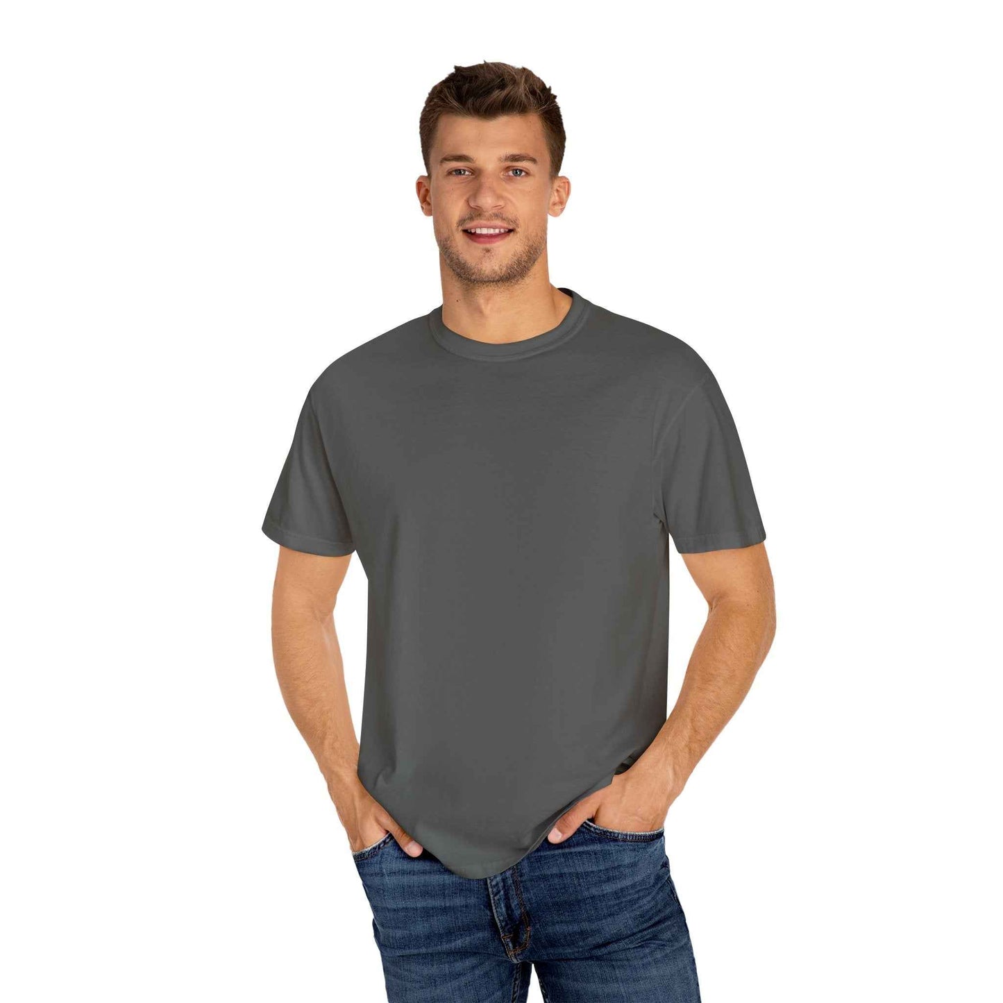 Funny Unisex Garment-Dyed T-shirt, Casual Humor Tee, Stop Thinking Start Drinking Shirt, Gift for Friends, Party Wear, Graphic Tee