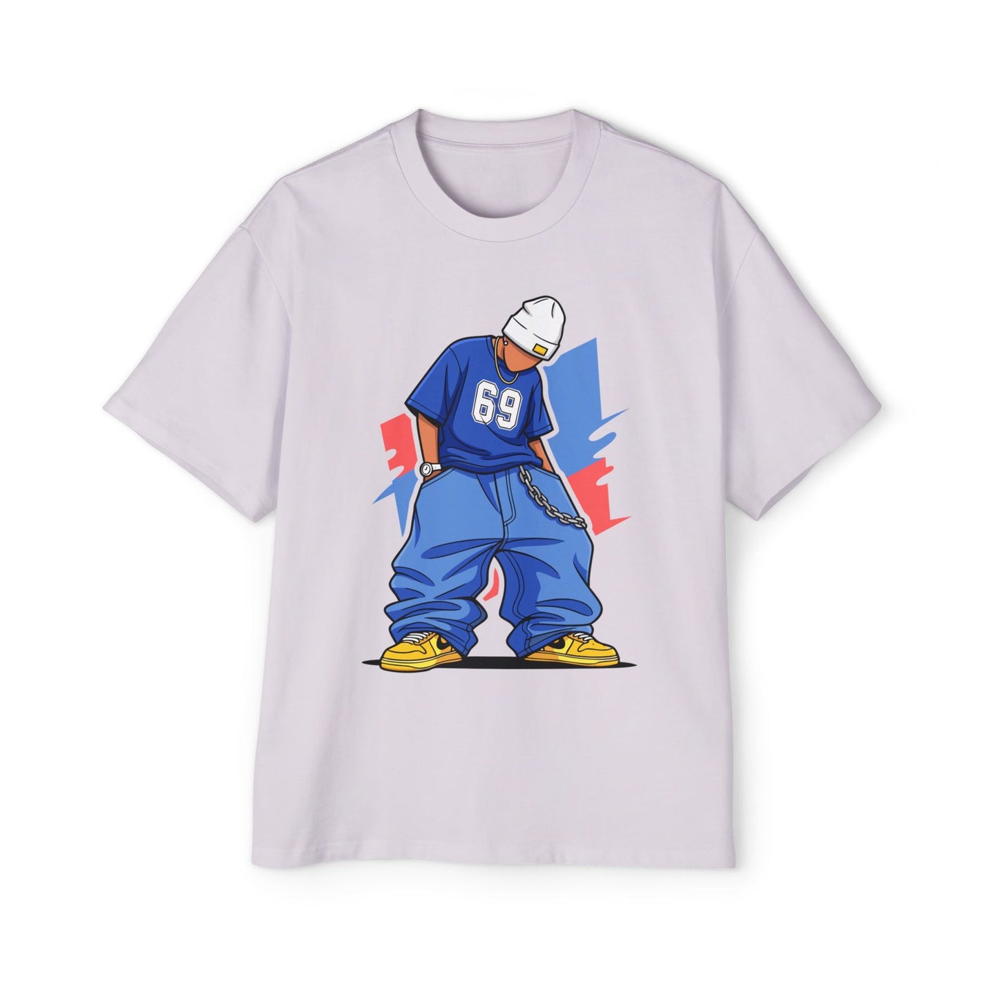 Stylish Urban Graphic Tee for Men | Casual Streetwear, Oversized T-Shirt, Hip Hop Fashion, Everyday Wear, Gift for Trendsetters - Maklenn