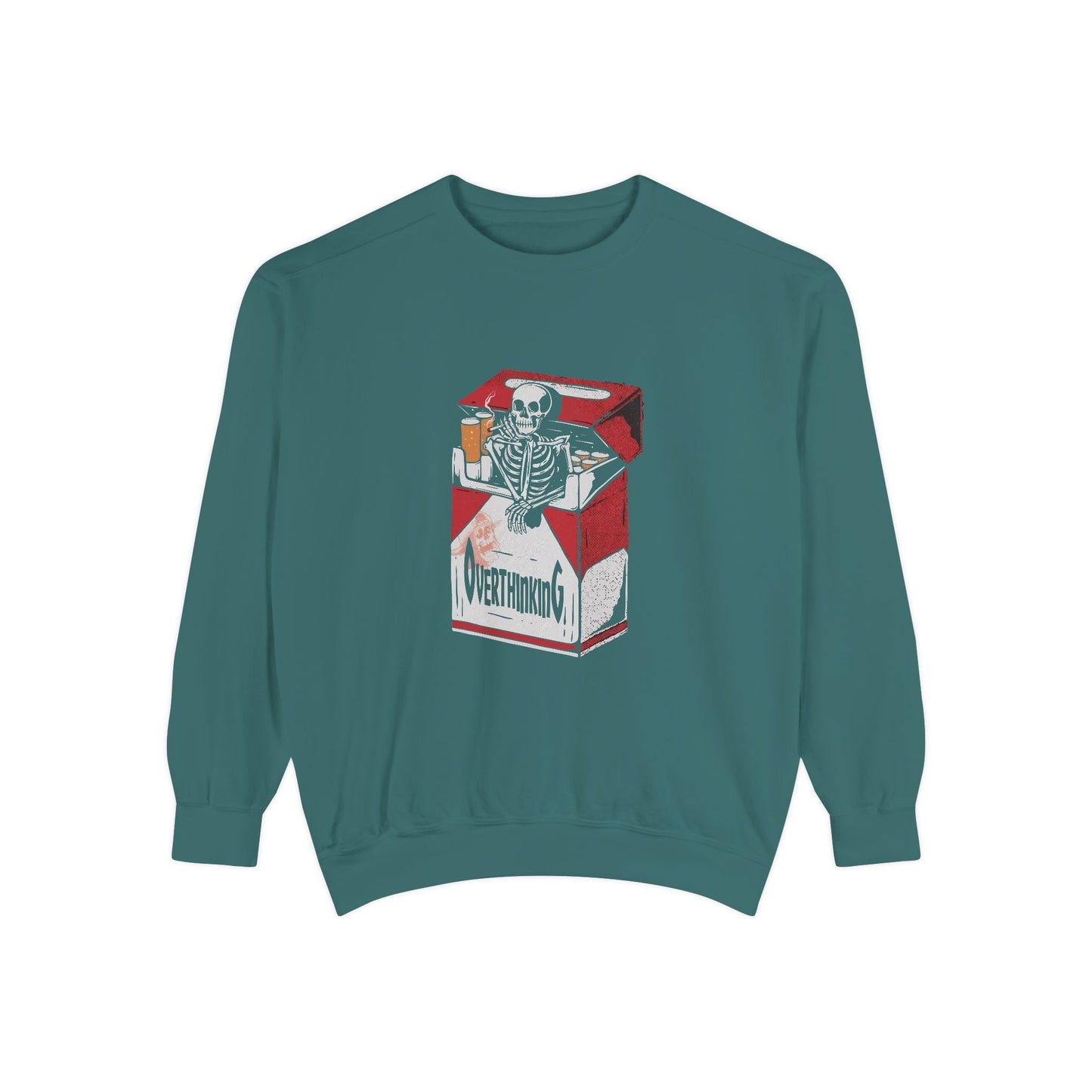Skeleton Milk Carton Sweatshirt, Unisex Sweatshirt, Halloween Apparel, Funny Sweatshirt, Casual Fashion Printify