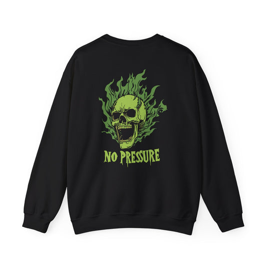 No Pressure Unisex Heavy Blend™ Crewneck Sweatshirt, Funny Sweatshirt, Gift for Him, Gift for Her, Casual Style, Halloween Apparel - Maklenn