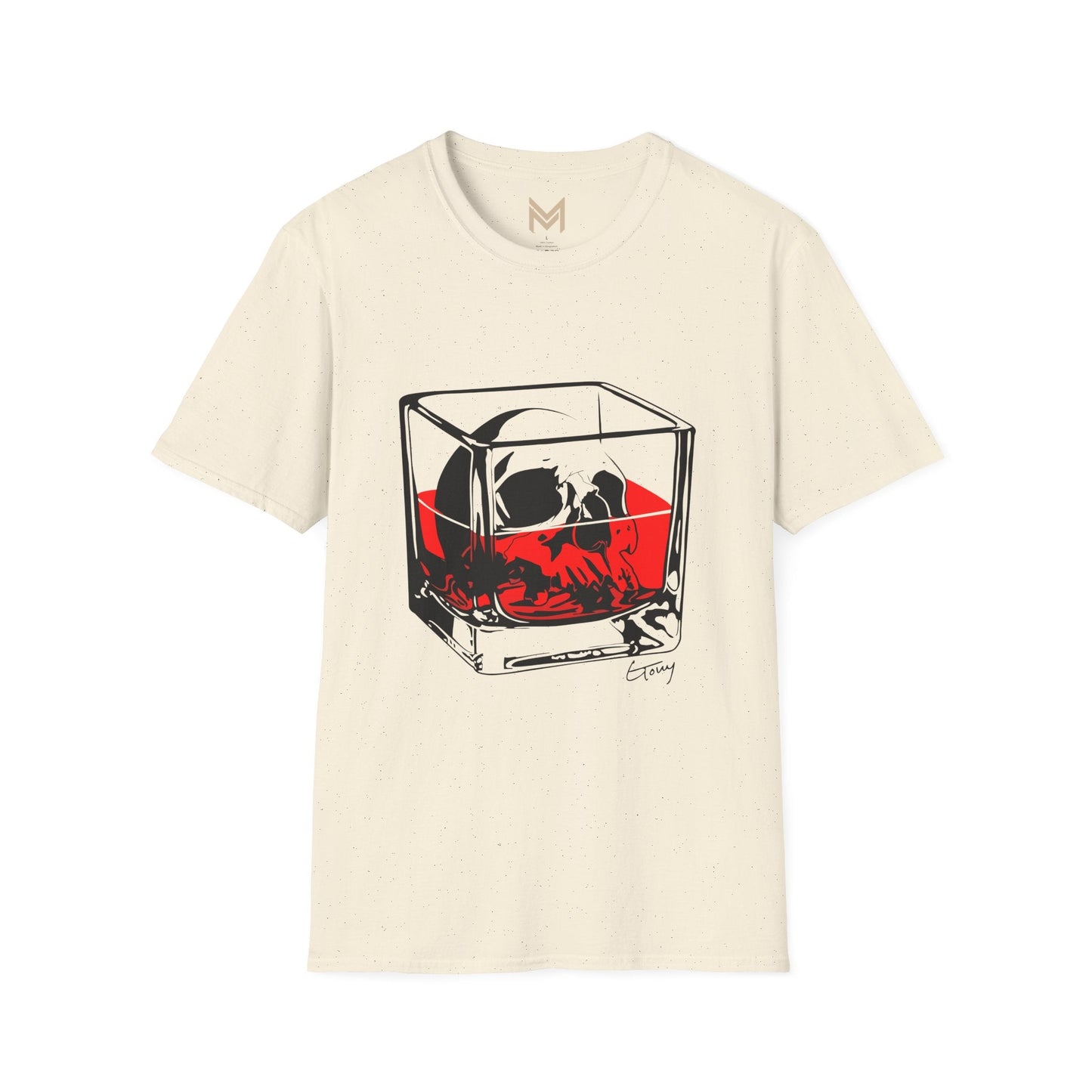 Whimsical Cocktail T-Shirt | Martini Design, Funny Gift for Bartenders, Party Attire, Unisex Soft T-Shirt, Unique Fashion - Maklenn