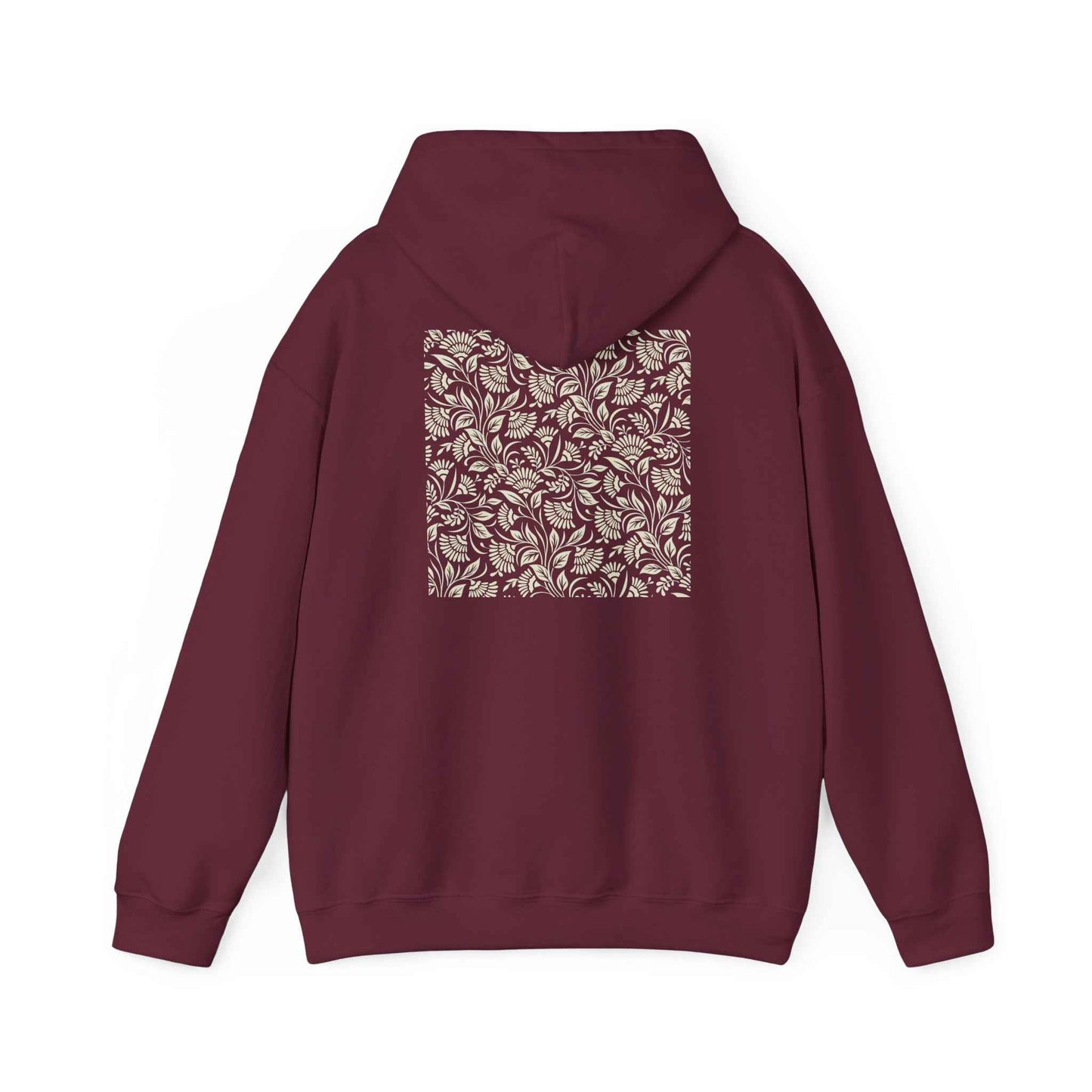 Floral Print Unisex Heavy Blend Hoodie - Cozy Streetwear, Gift for Her, Fall Fashion, Casual Layering, Mother’s Day, Girl aesthetic, Everyday Comfort