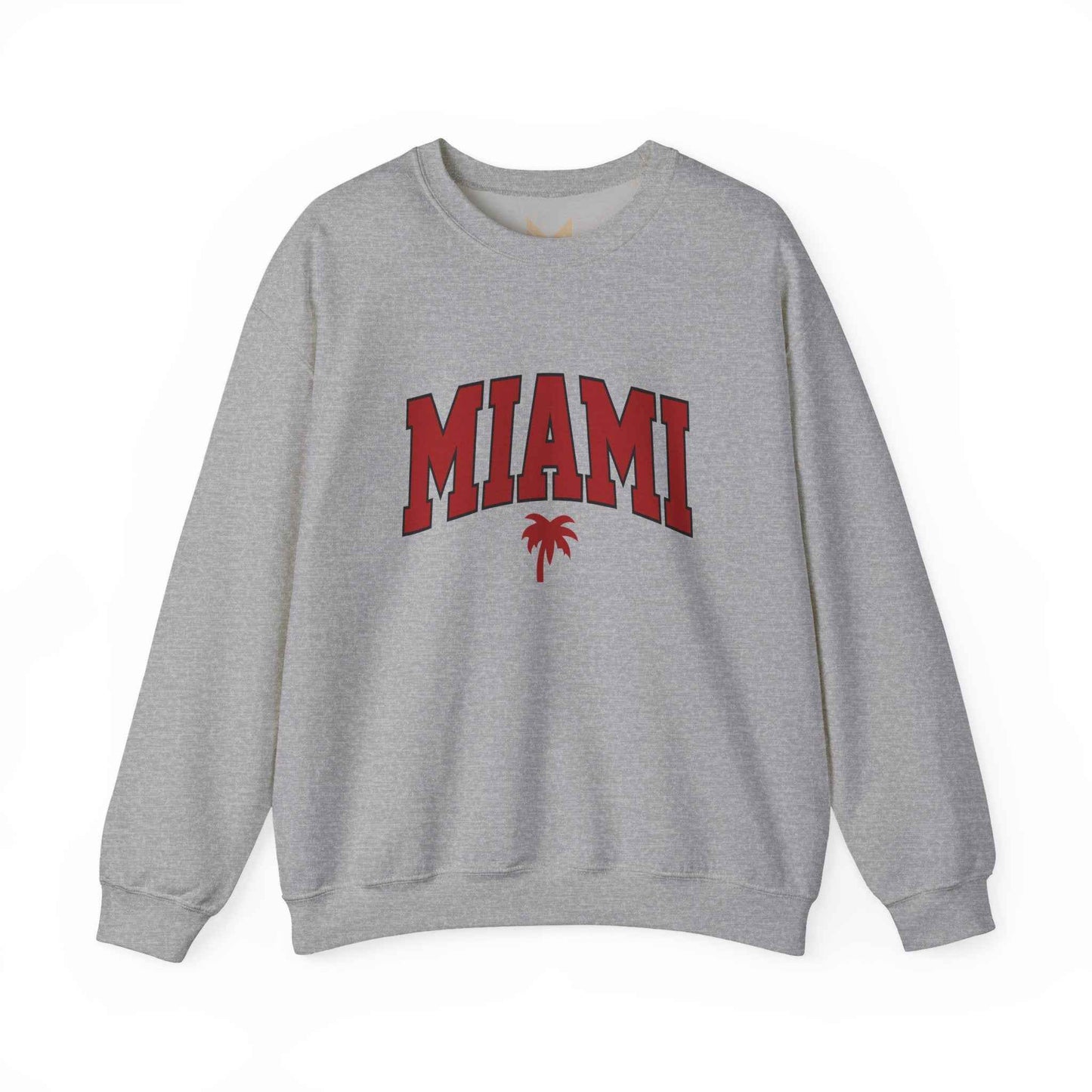 Miami Graphic Crewneck Sweatshirt, Unisex Sweatshirt, Cozy Miami Apparel, Casual Streetwear, Perfect Gift for Sport Lovers