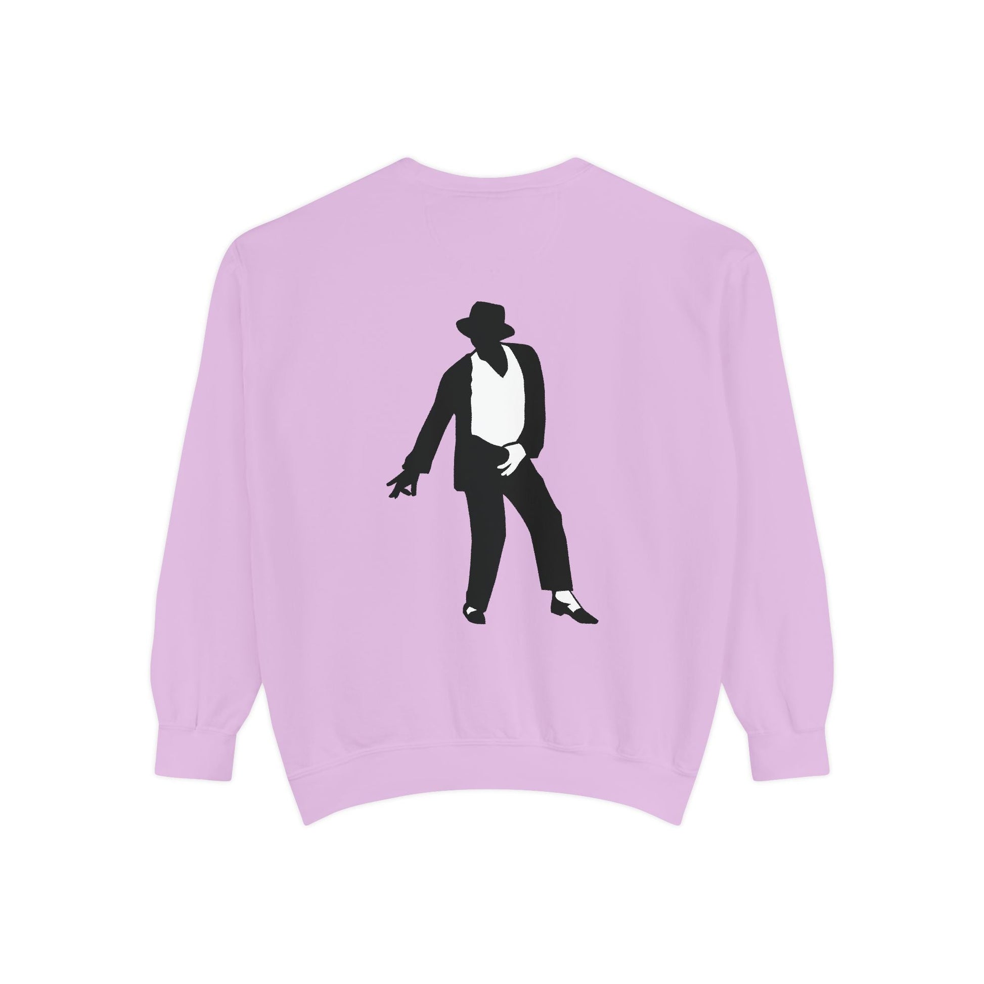 Stylish Garment-Dyed Sweatshirt for Music Lovers | Retro Fashion Casual Wear | Unique Michael Jackson Inspired Streetwear - Maklenn