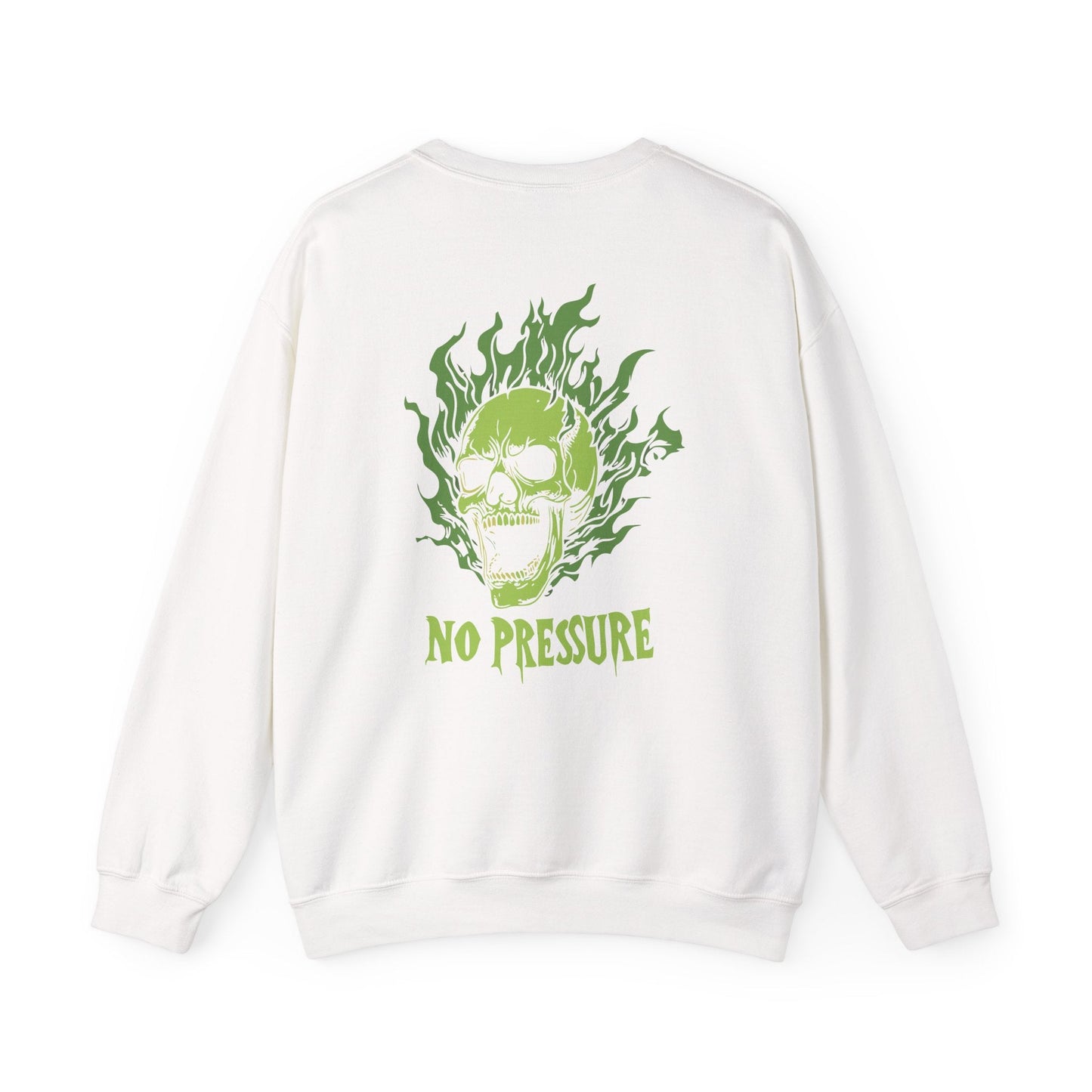 No Pressure Unisex Heavy Blend™ Crewneck Sweatshirt, Funny Sweatshirt, Gift for Him, Gift for Her, Casual Style, Halloween Apparel - Maklenn