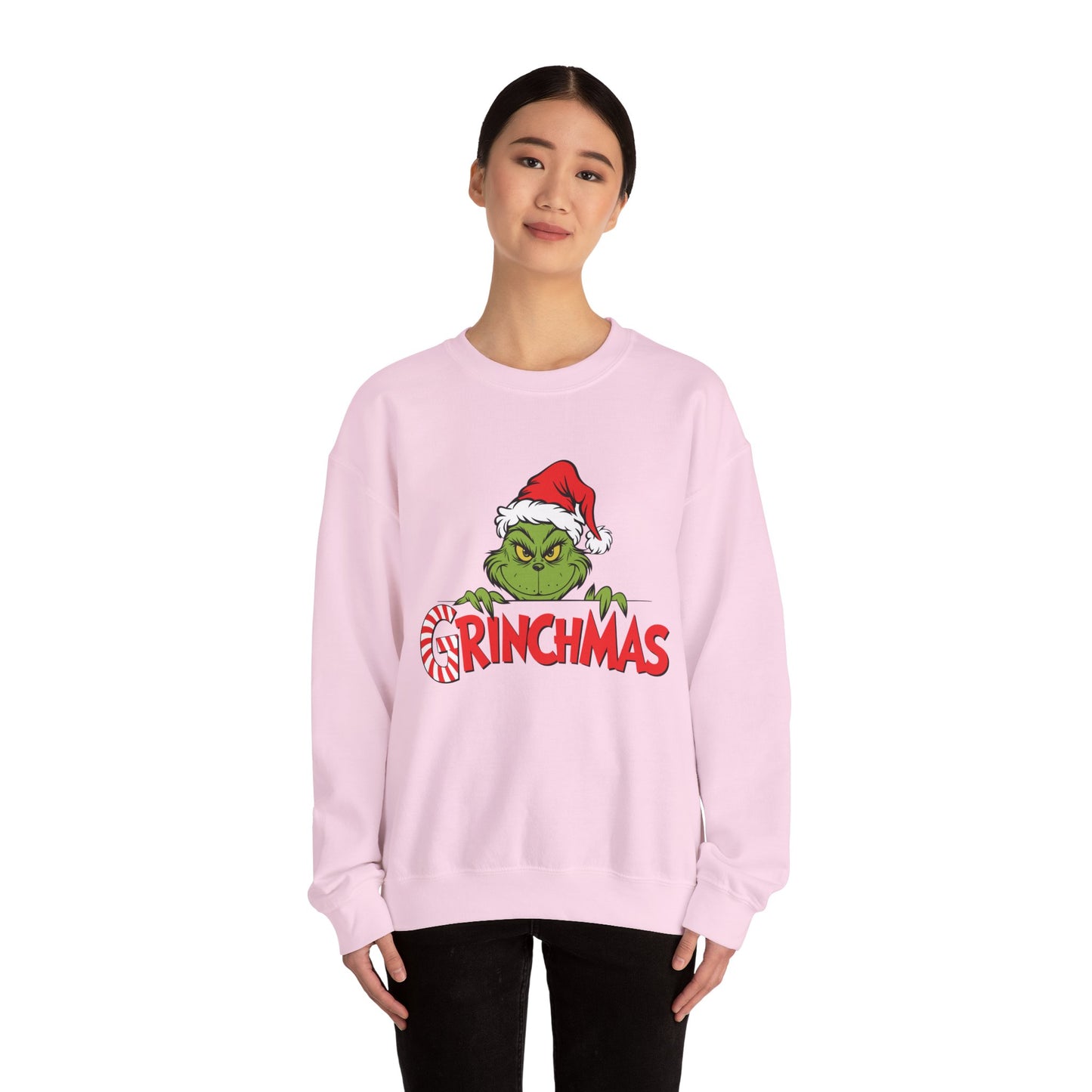 Grinchmas Sweatshirt – Funny Christmas Crewneck with Holiday Grinch Design Printify