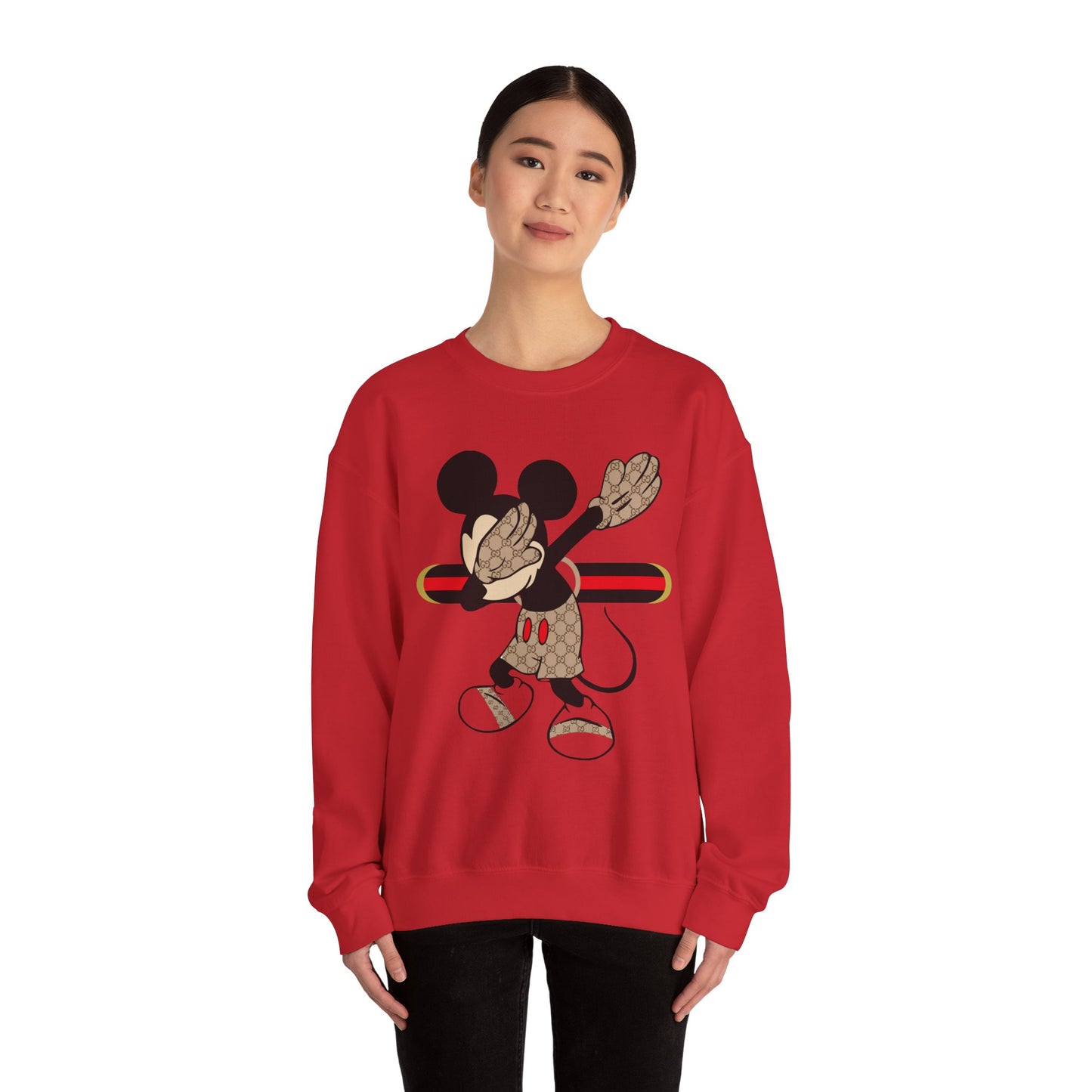 Mickey Mouse Graphic Crewneck Sweatshirt, Unisex Warm Casual Wear, Perfect for Disney Fans, Gift for Birthdays, Cozy Lounge Top Printify