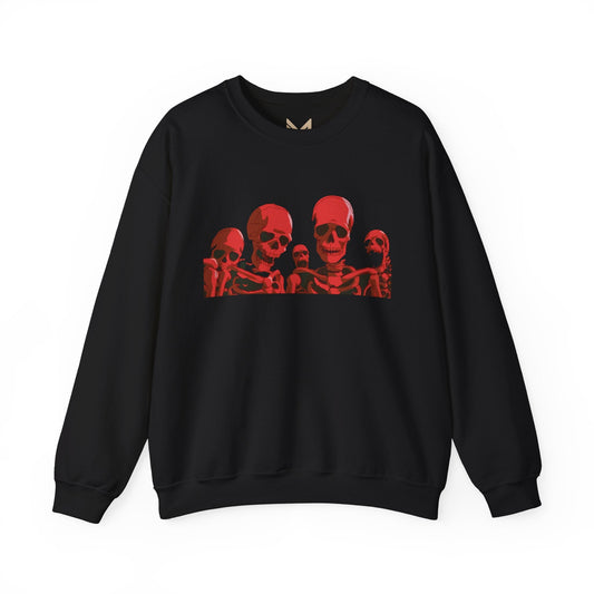 "Red Skulls Hoodie: Ultimate Streetwear Skull Sweatshirt for Edgy Style"