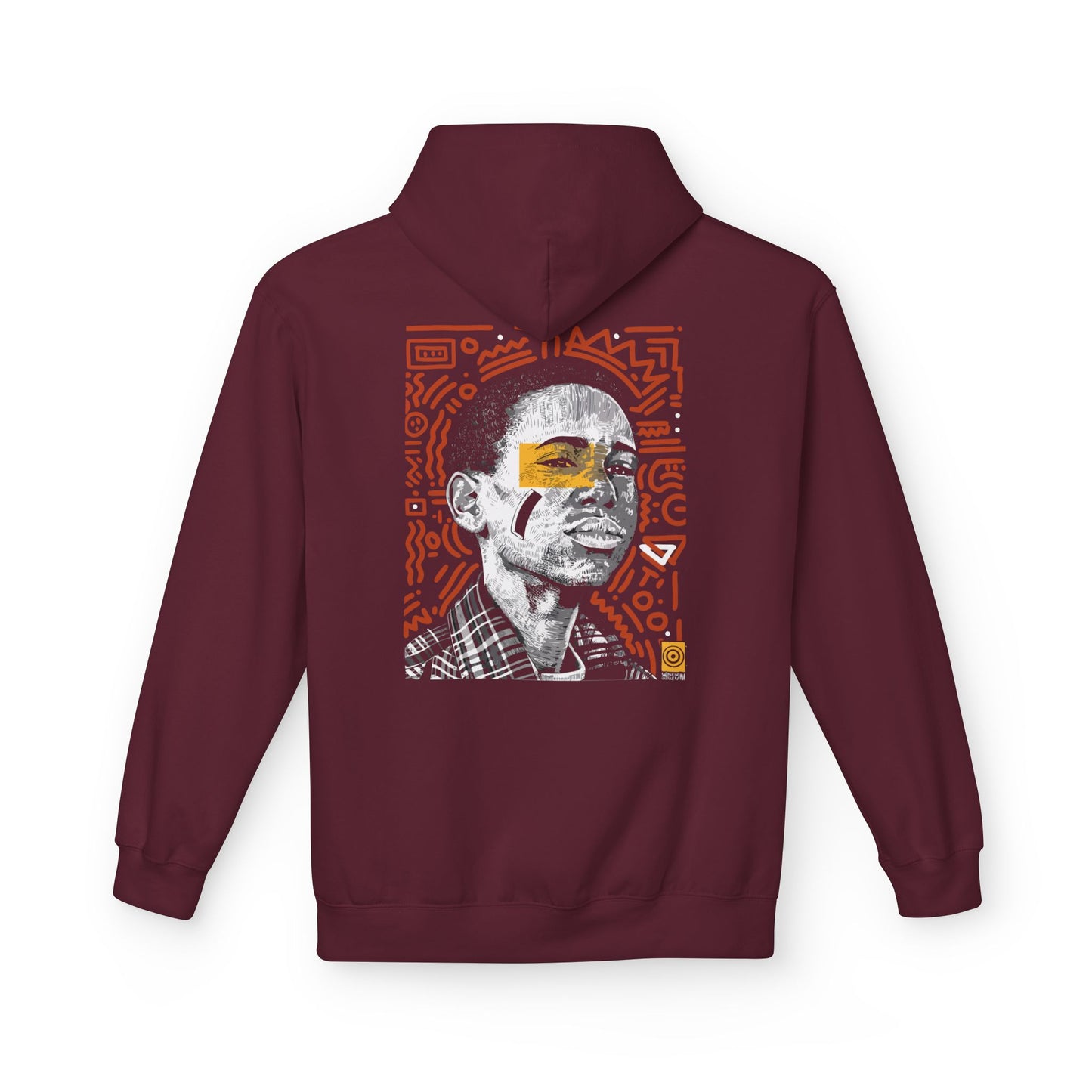 Artistic Fleece Hoodie with Unique Graphic Print for Comfort, Casual Wear, Gift for Art Lovers, Unisex Hip Hop Style Printify
