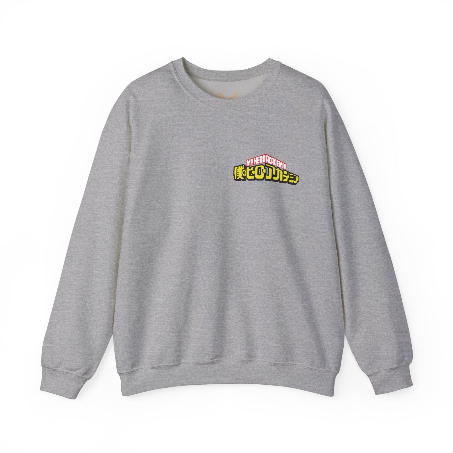 Graphic Crewneck Sweatshirt — Grinning Girl Horror Manga Design