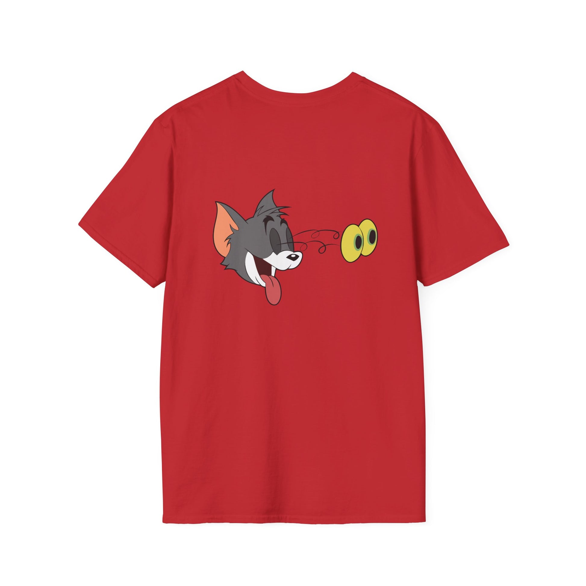 Tom and Jerry Unisex Softstyle T-Shirt, Cartoon Tee, Vintage Graphic Shirt, Cat & Mouse Humor Shirt, Gift for Fans Printify