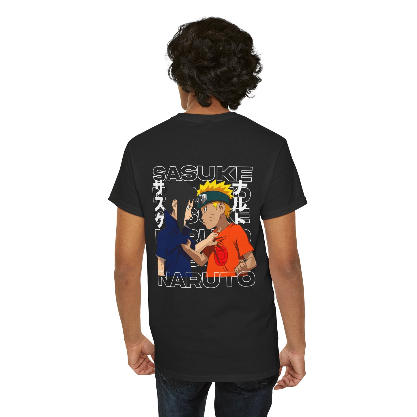 Naruto vs Sasuke Graphic Tee — Anime Friendship & Rivalry T-Shirt