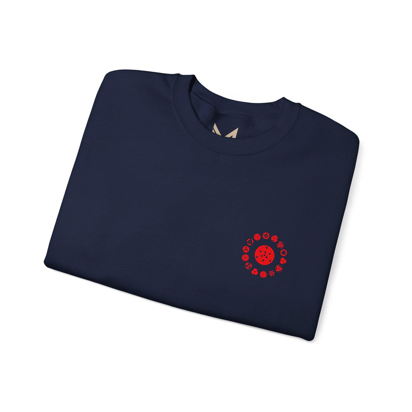 Crewneck Sweatshirt — Anime Demon Guardian Design (Red-Haired Warrior)