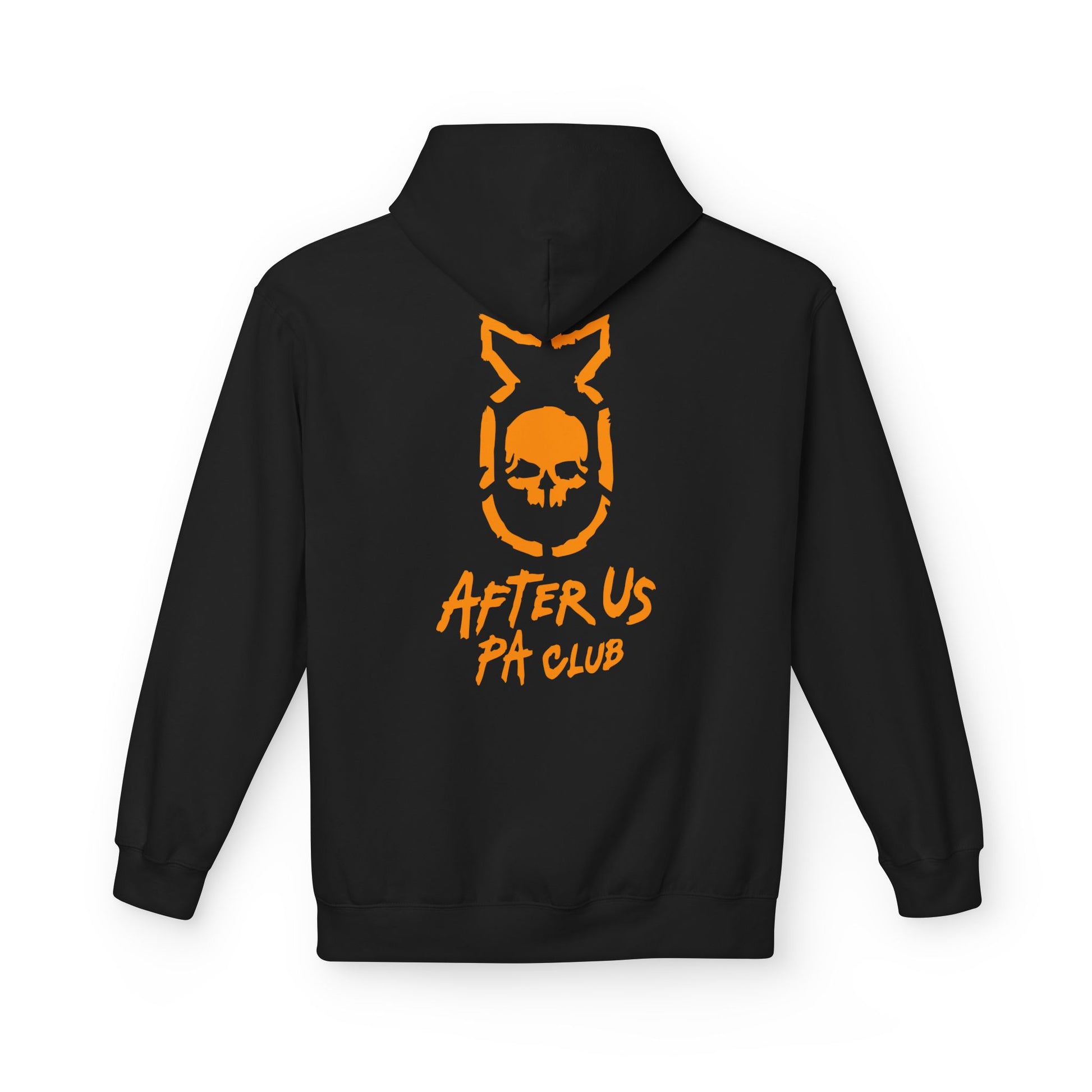 Edgy Unisex Fleece Hoodie - After Us PA Club, Casual Streetwear, Gift for Music Lovers, Home Lounge Wear, Unique Graphic Design Printify