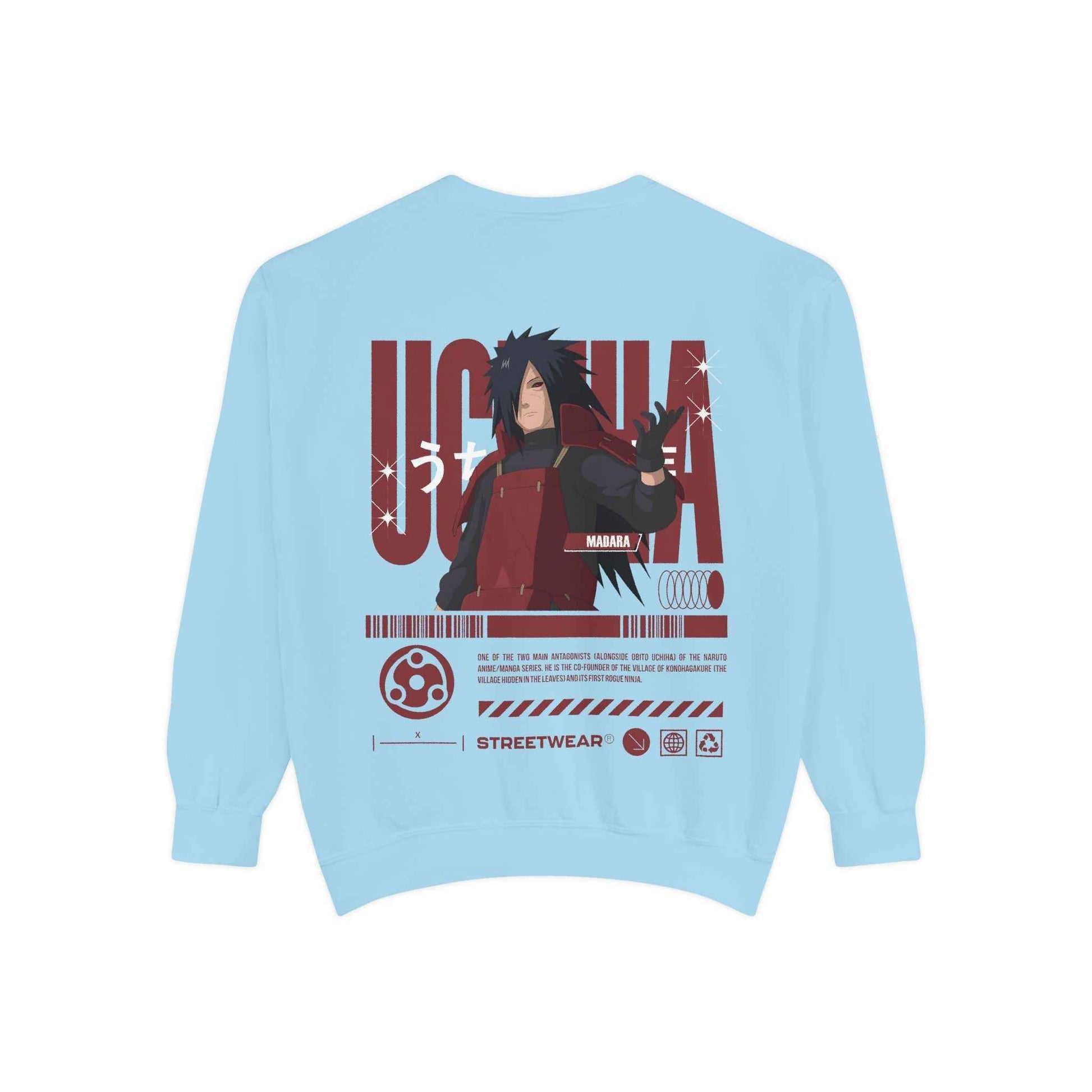 Anime Streetwear Sweatshirt - Uchiha Madara Design