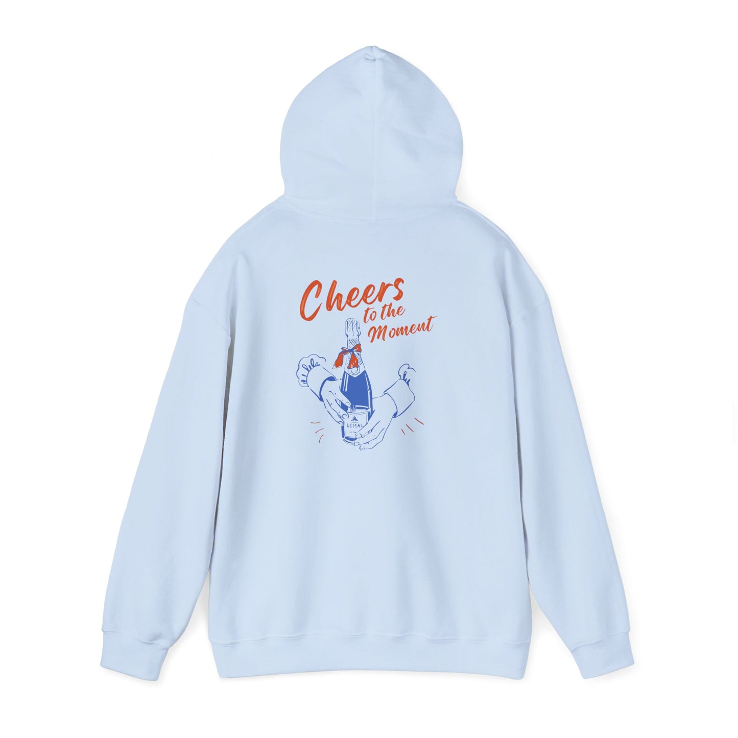 Cheers to the Moment Hoodie - Cozy Sweatshirt for Celebrations, Casual Wear, Gift for Friends, Unisex Apparel, Everyday Comfort Printify