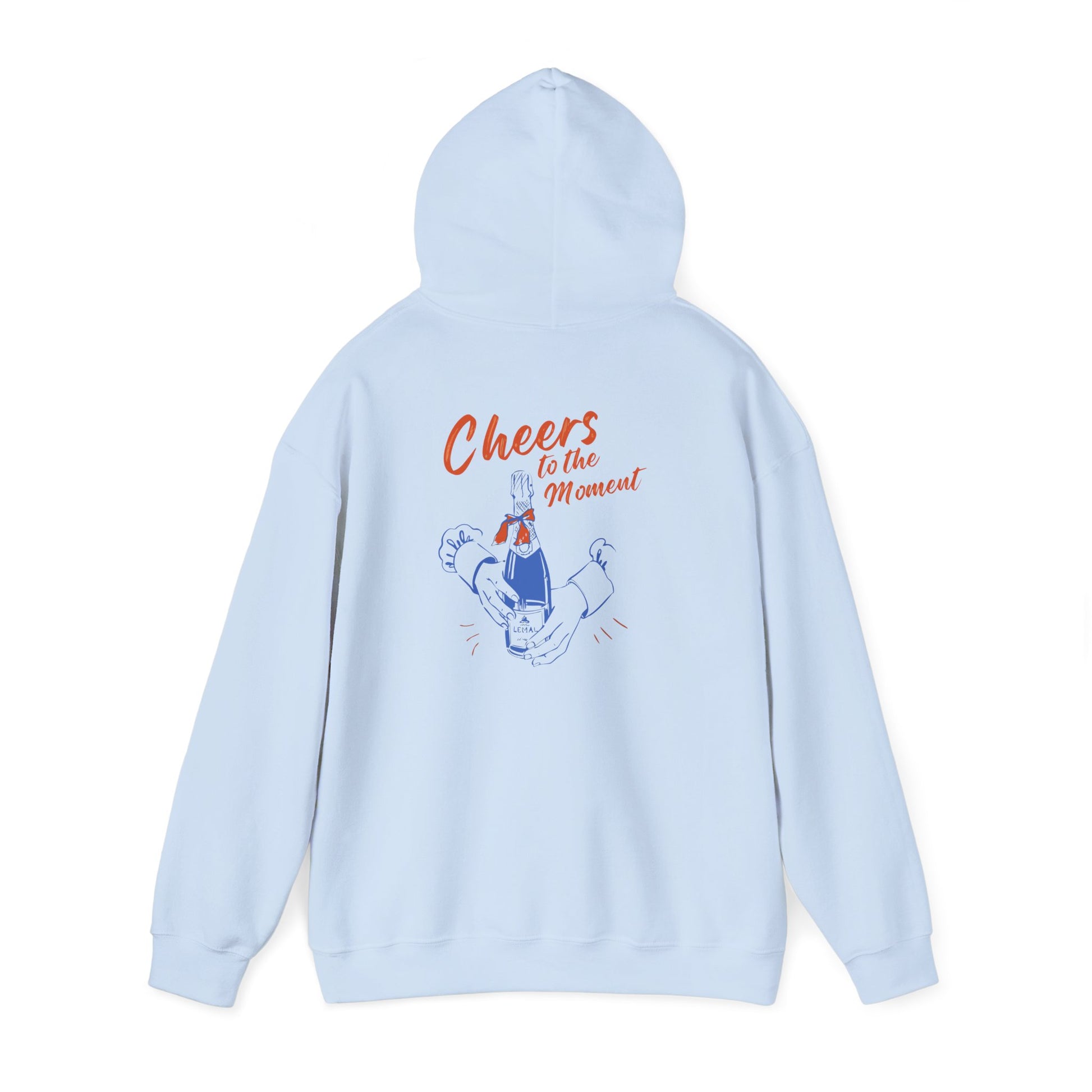 Cheers to the Moment Hoodie - Cozy Sweatshirt for Celebrations, Casual Wear, Gift for Friends, Unisex Apparel, Everyday Comfort Printify