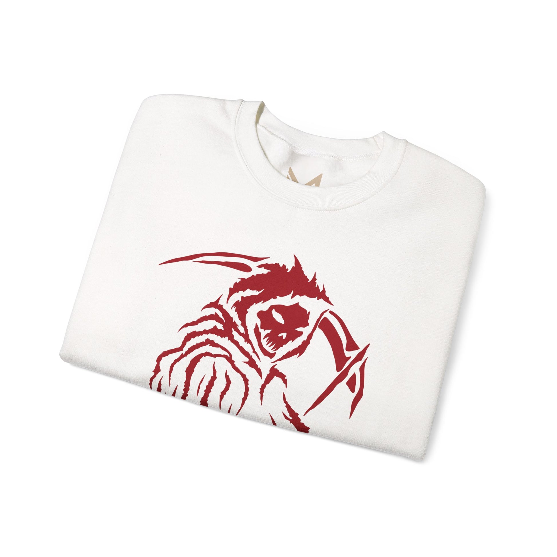 Grim Reaper Crewneck Sweatshirt | Unisex Cozy Pullover, Halloween Sweatshirt, Horror Aesthetic Apparel, Gift for Fans Printify