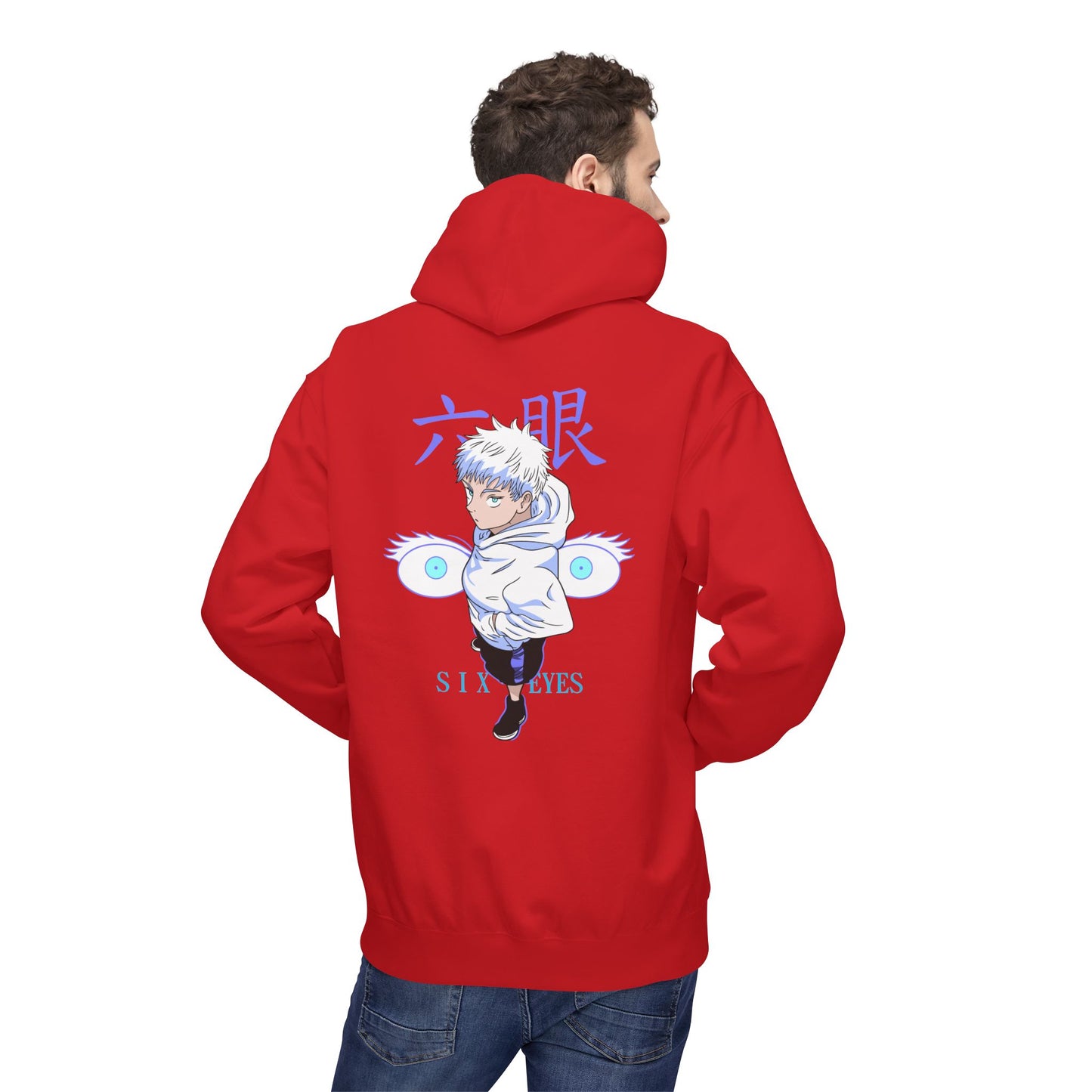 Jujutsu Kaisen Satoru Gojo Hoodie — Six Eyes Graphic Anime Pullover