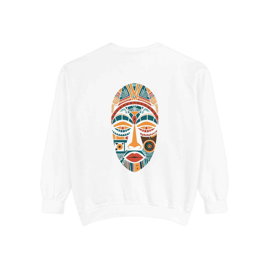 Artistic Unisex Sweatshirt - Colorful Face Design, Cozy Casual Wear, Perfect for Gifts, Fall Fashion, Unique Style