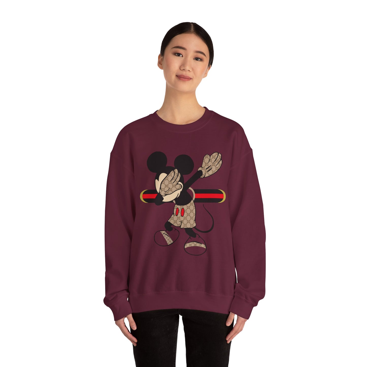 Mickey Mouse Graphic Crewneck Sweatshirt, Unisex Warm Casual Wear, Perfect for Disney Fans, Gift for Birthdays, Cozy Lounge Top Printify