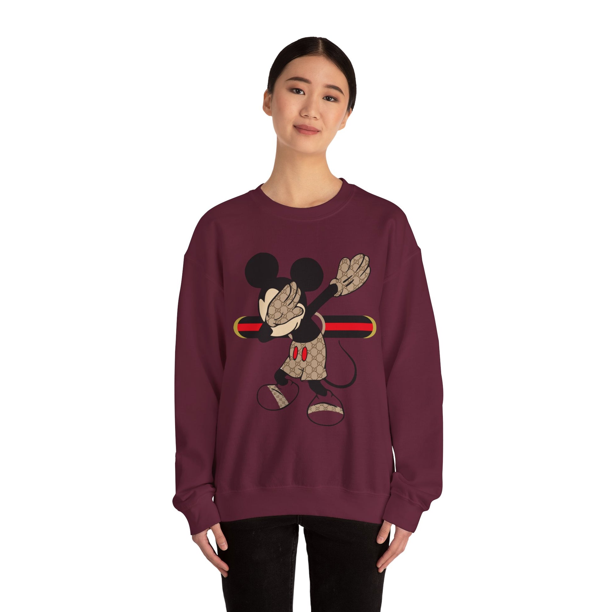 Mickey Mouse Graphic Crewneck Sweatshirt, Unisex Warm Casual Wear, Perfect for Disney Fans, Gift for Birthdays, Cozy Lounge Top Printify