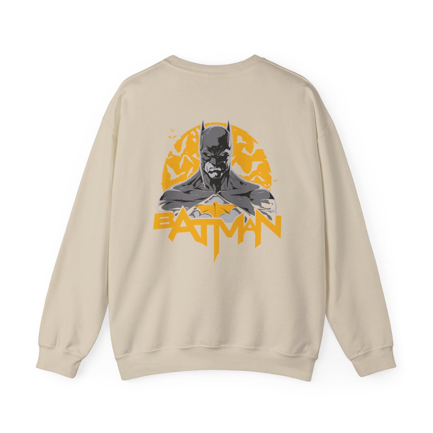 Batman Graphic Unisex Sweatshirt, Cozy Bat Symbol Sweater for Fans, Gift for Comics Lovers, Casual Wear, Birthday Gift, Halloween Apparel Printify