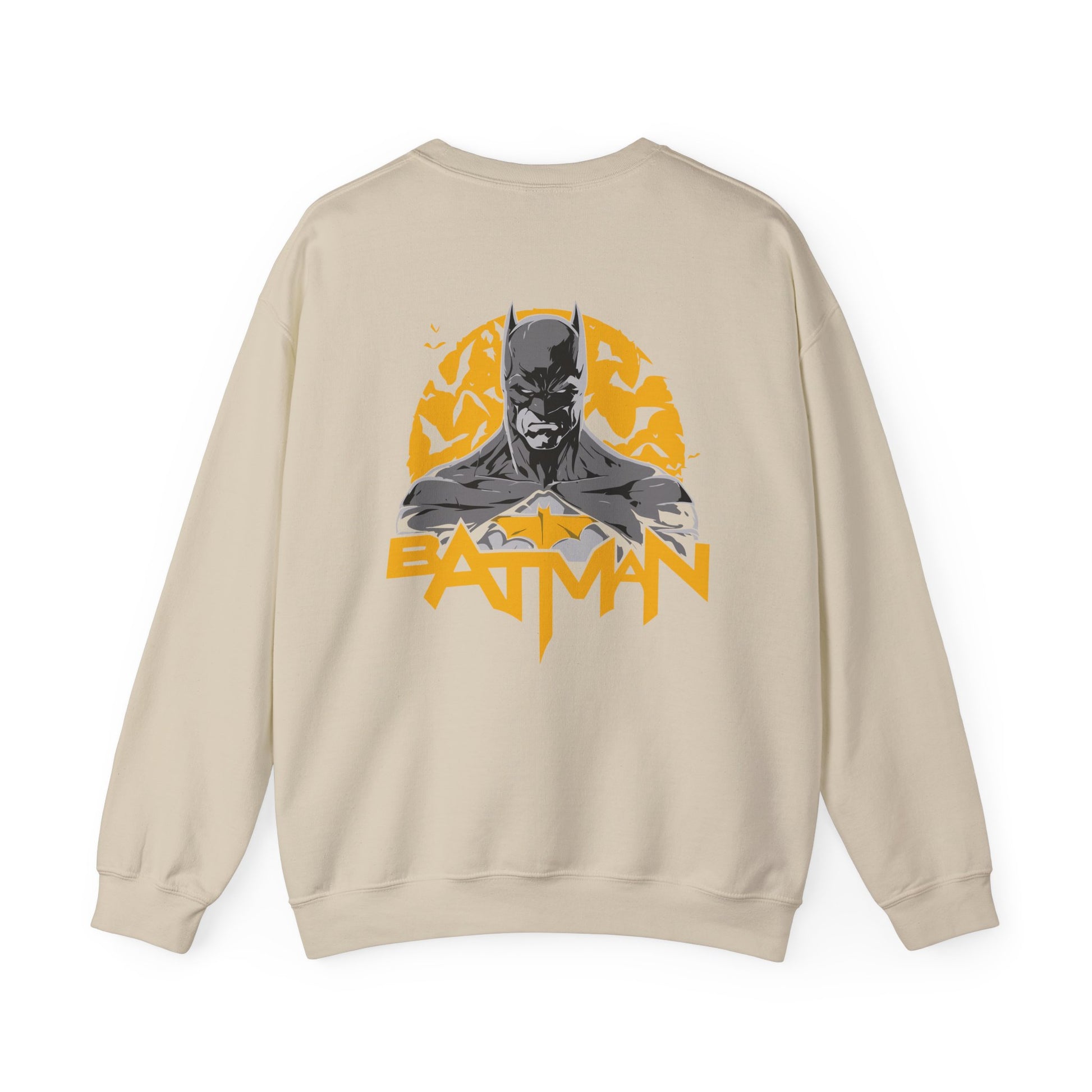 Batman Graphic Unisex Sweatshirt, Cozy Bat Symbol Sweater for Fans, Gift for Comics Lovers, Casual Wear, Birthday Gift, Halloween Apparel Printify