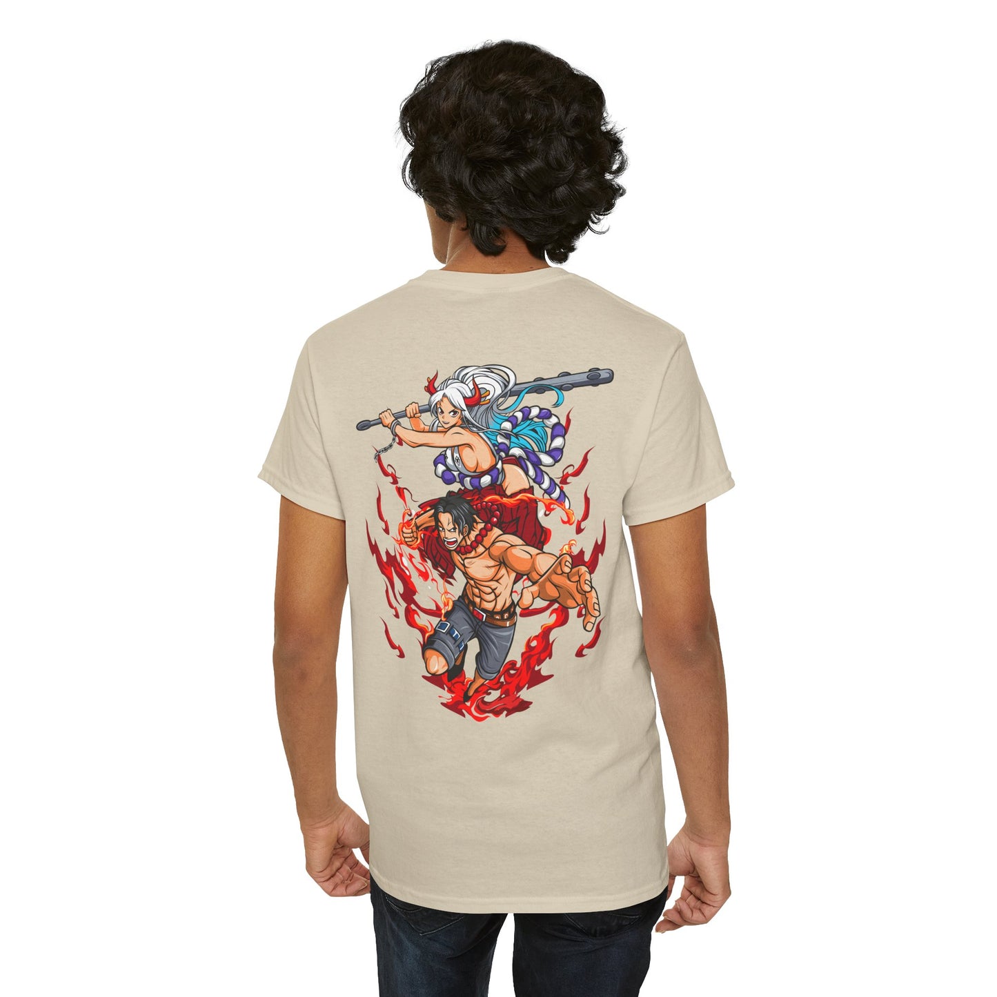 One Piece Anime T-Shirt — Luffy & Whitebeard Battle Graphic Tee