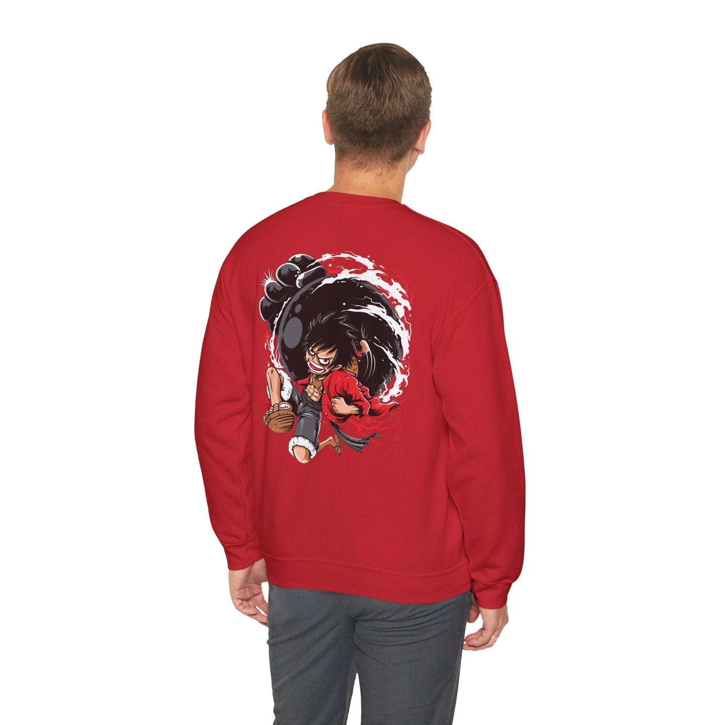 One Piece Luffy Gear 4 Crewneck Sweatshirt — Anime Pirate Straw Hat Design Maklenn One Piece Luffy Gear 4 Crewneck Sweatshirt — Anime Pirate Straw Hat Design Sweatshirt Maklenn www.maklenn.com India 33.23