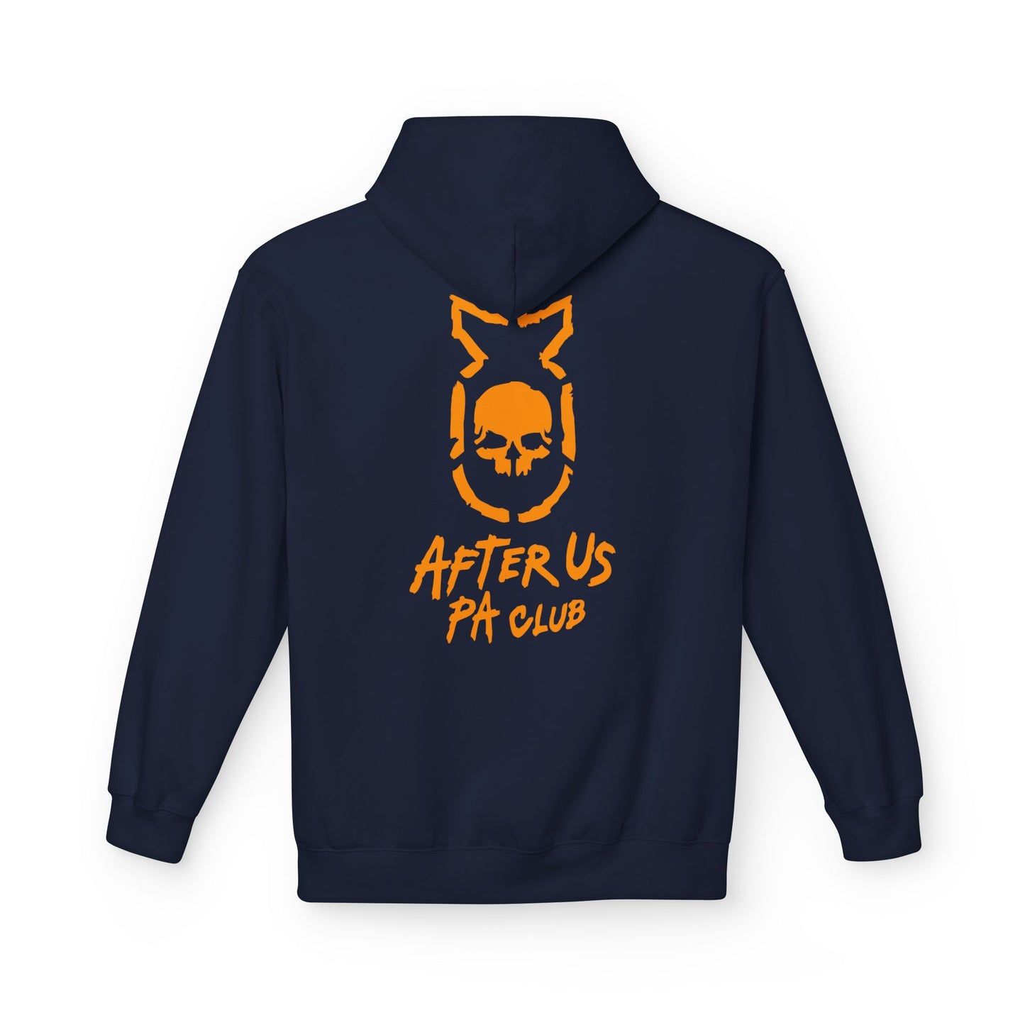 Edgy Unisex Fleece Hoodie - After Us PA Club, Casual Streetwear, Gift for Music Lovers, Home Lounge Wear, Unique Graphic Design Printify