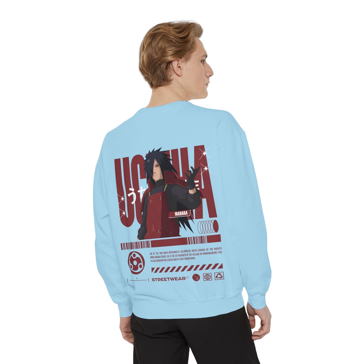 Anime Streetwear Sweatshirt - Uchiha Madara Design Printify