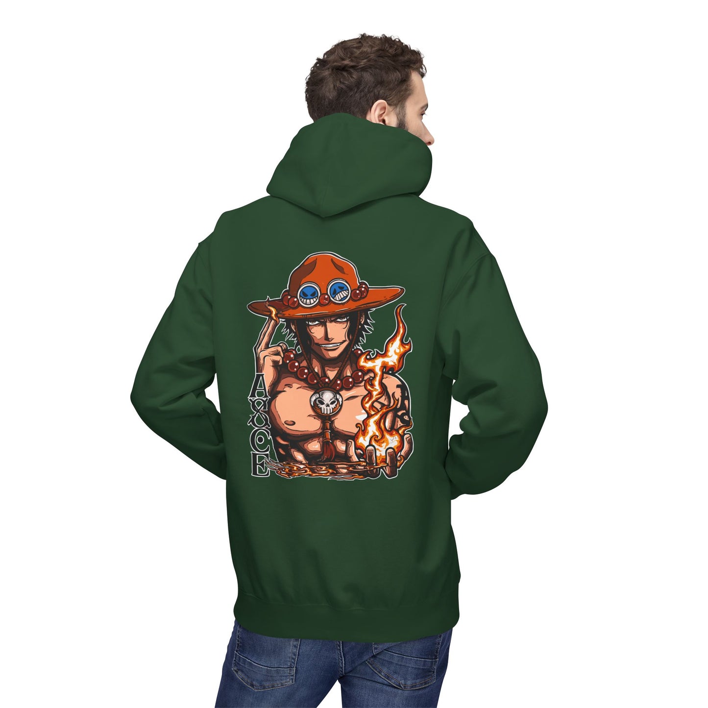 Ace Flame Hoodie — One Piece Anime Pullover
