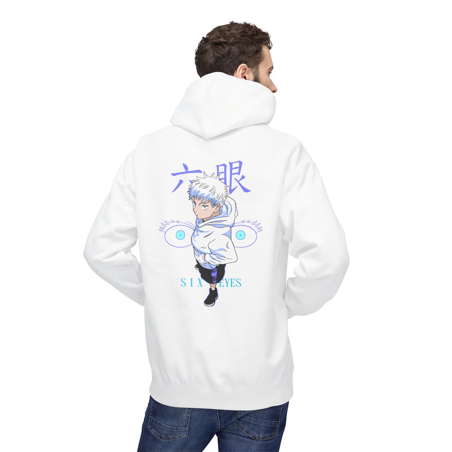 Jujutsu Kaisen Satoru Gojo Hoodie — Six Eyes Graphic Anime Pullover